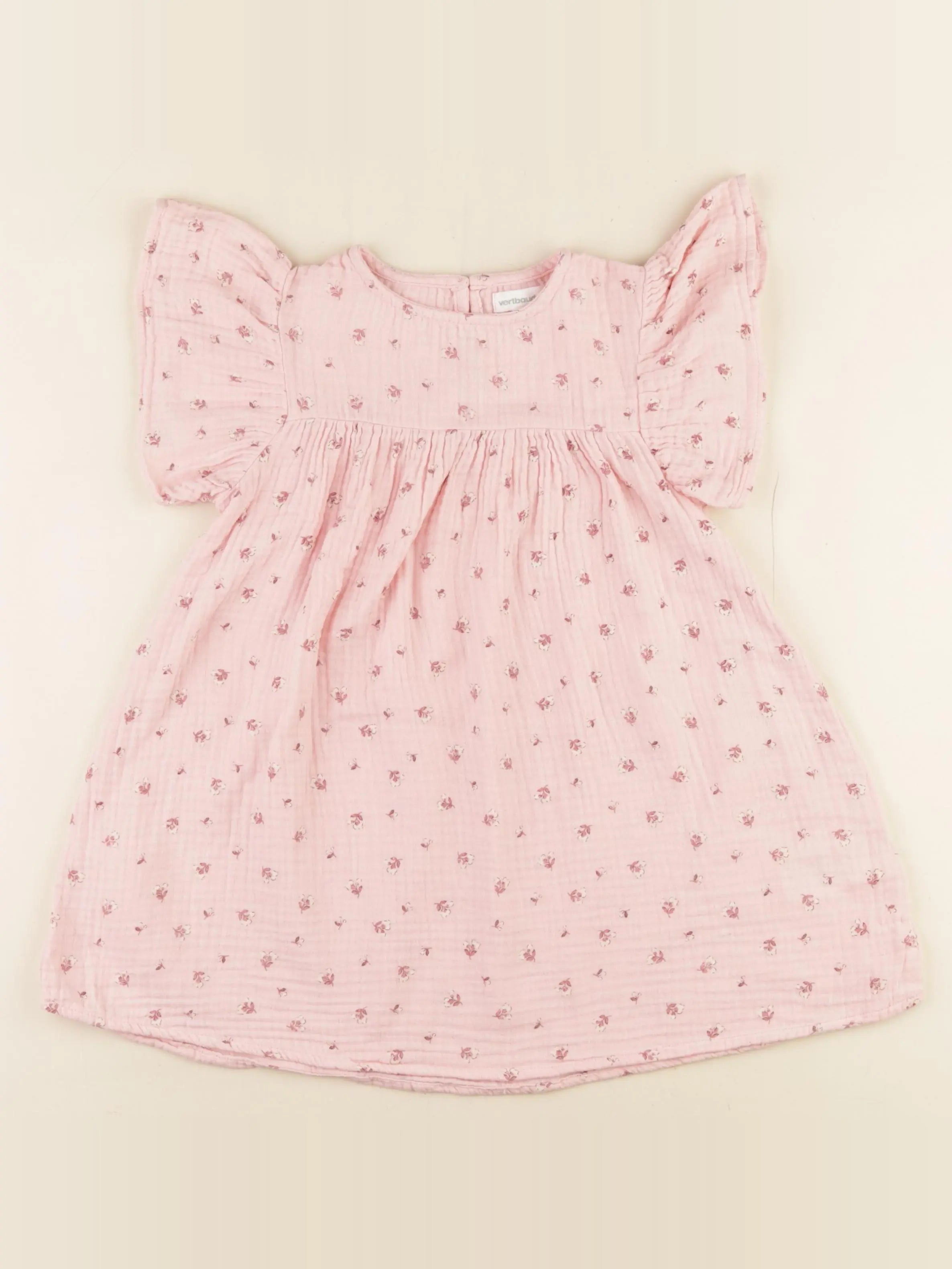 Vertbaudet - robe rose - 4 ans
