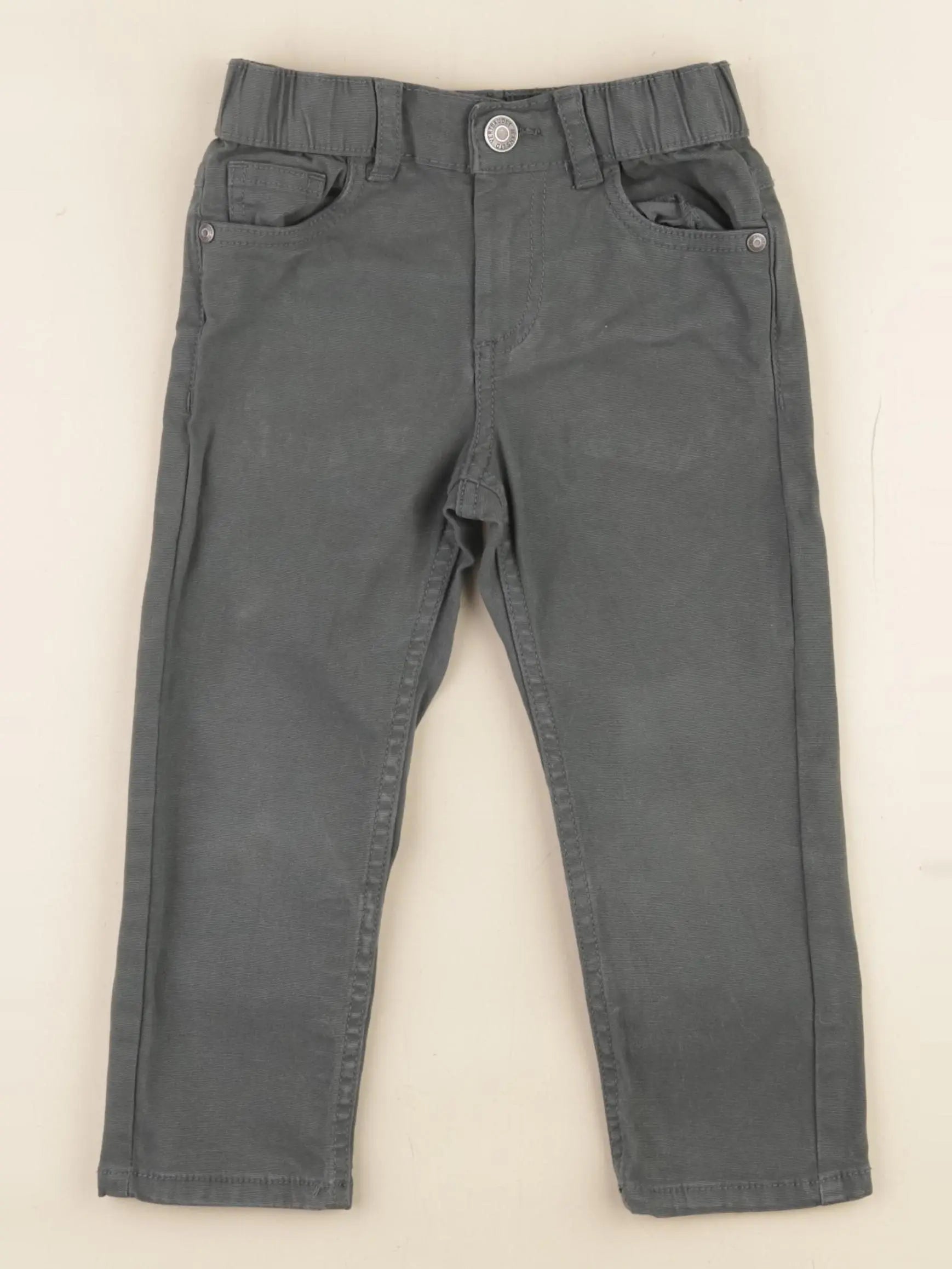 Vertbaudet - pantalon vert - 3 ans