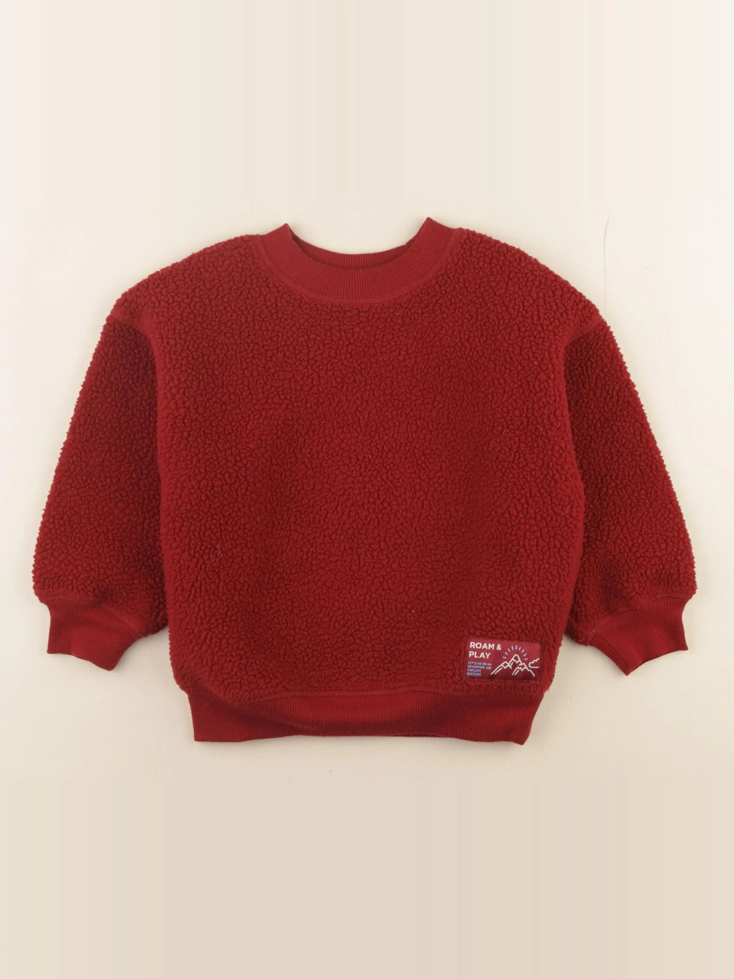H&M - pull rouge - 3 ans