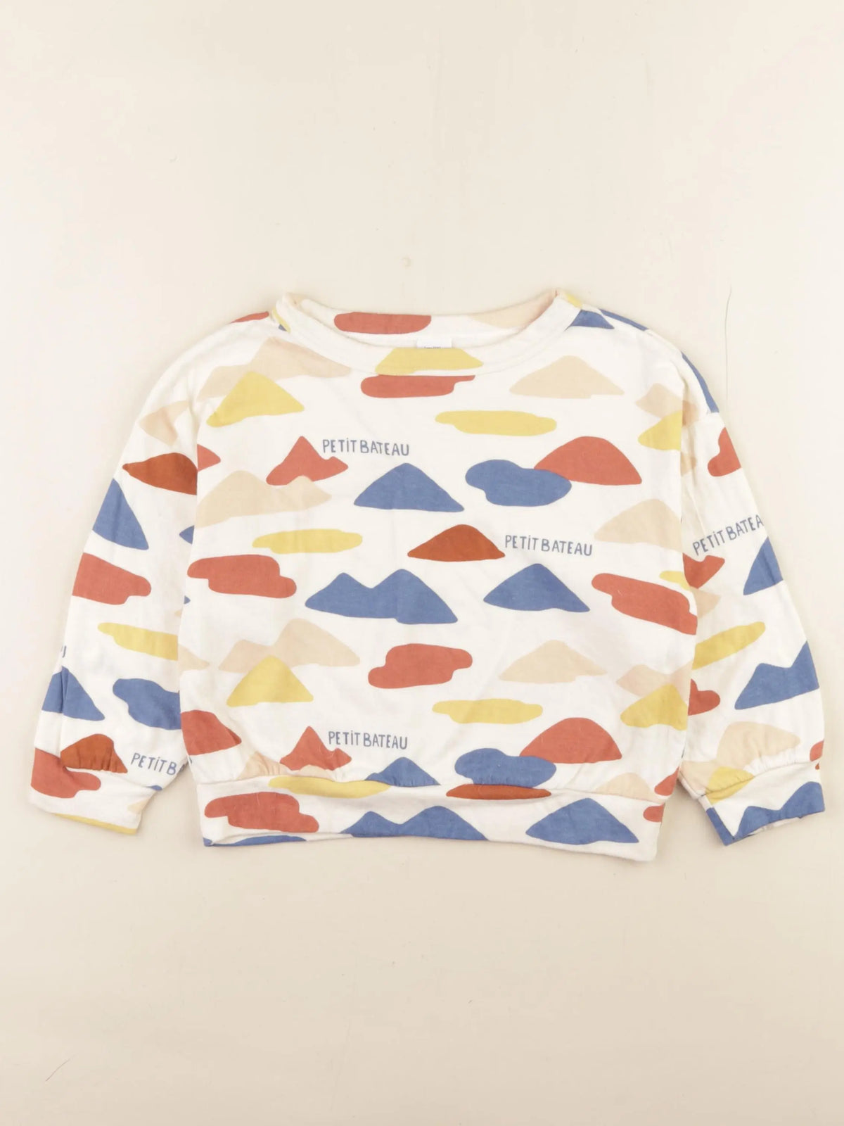 Petit Bateau - sweat multicolore - 4 ans