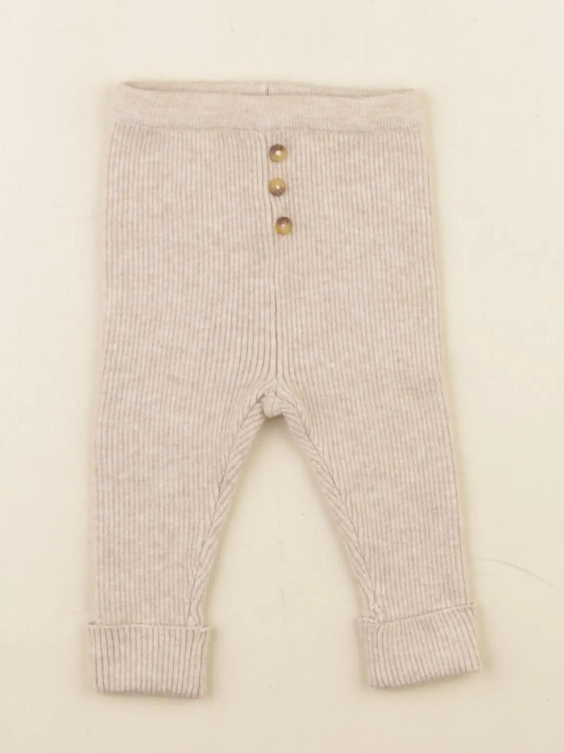 Vertbaudet - legging beige - 3 mois