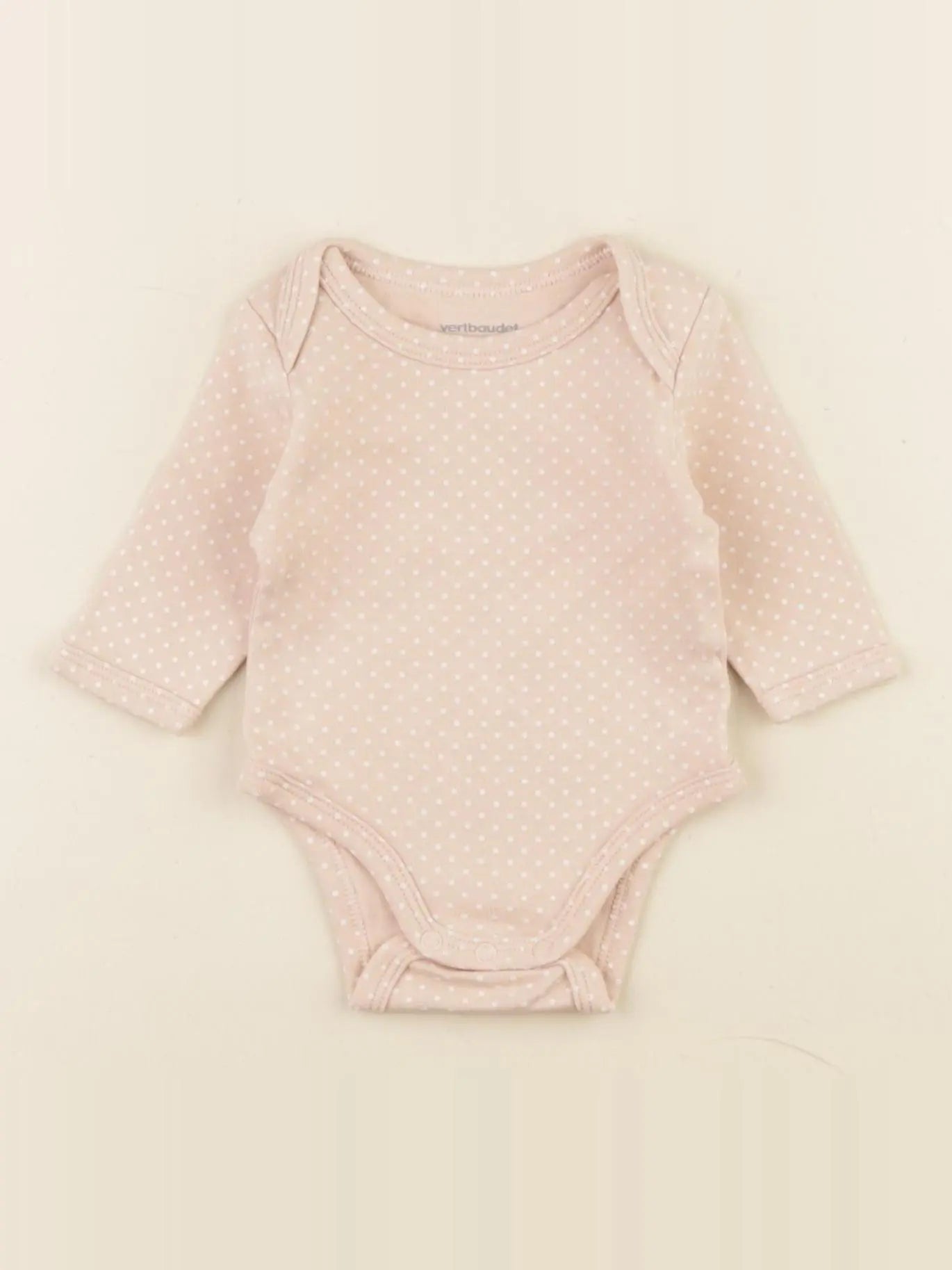 Vertbaudet - body rose - 1 mois