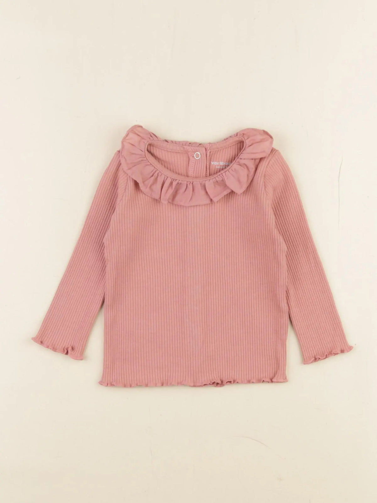 Vertbaudet - tee-shirt rose - 6 mois