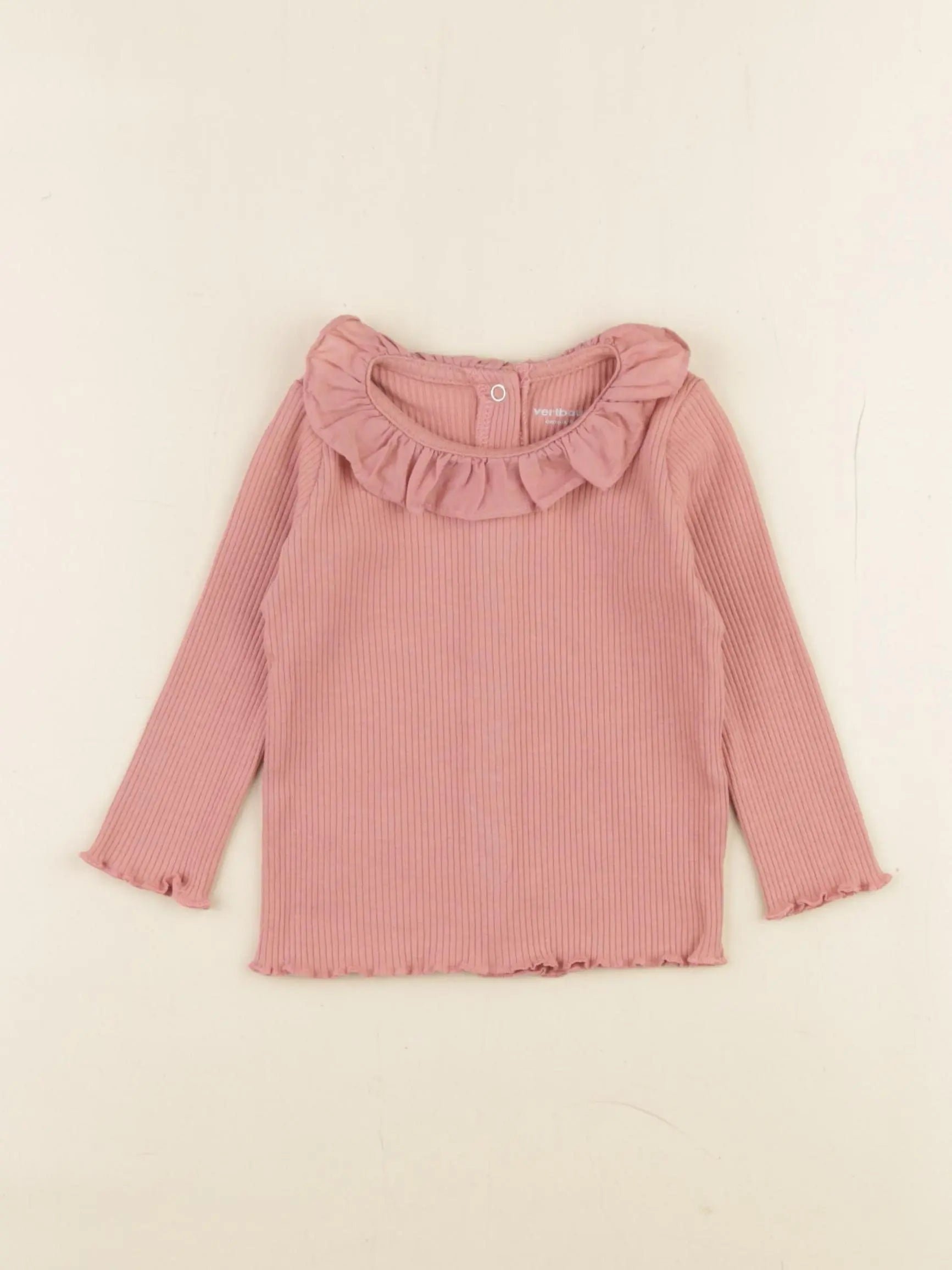 Vertbaudet - tee-shirt rose - 6 mois