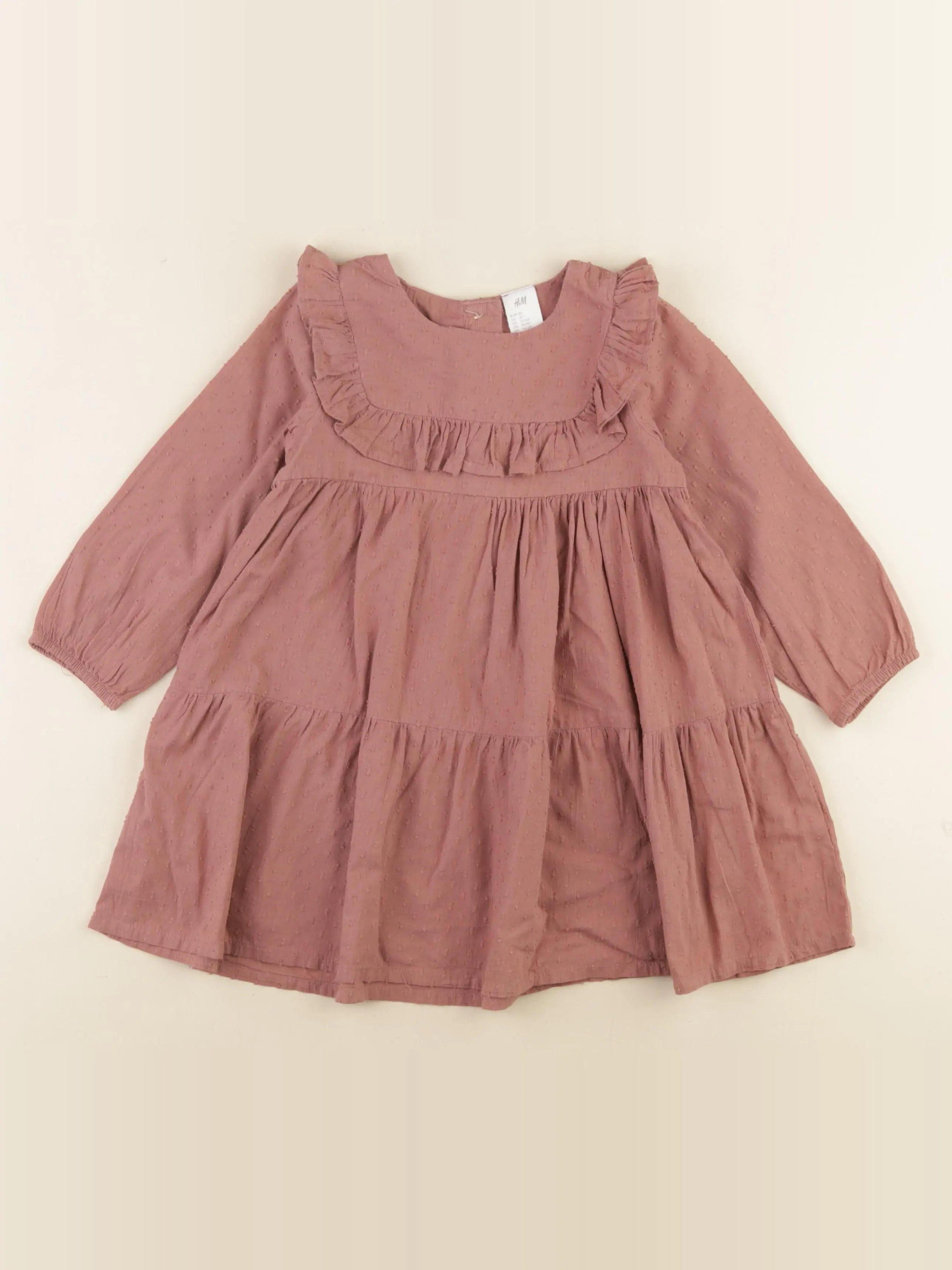 H&M - robe rose - 18/24 mois