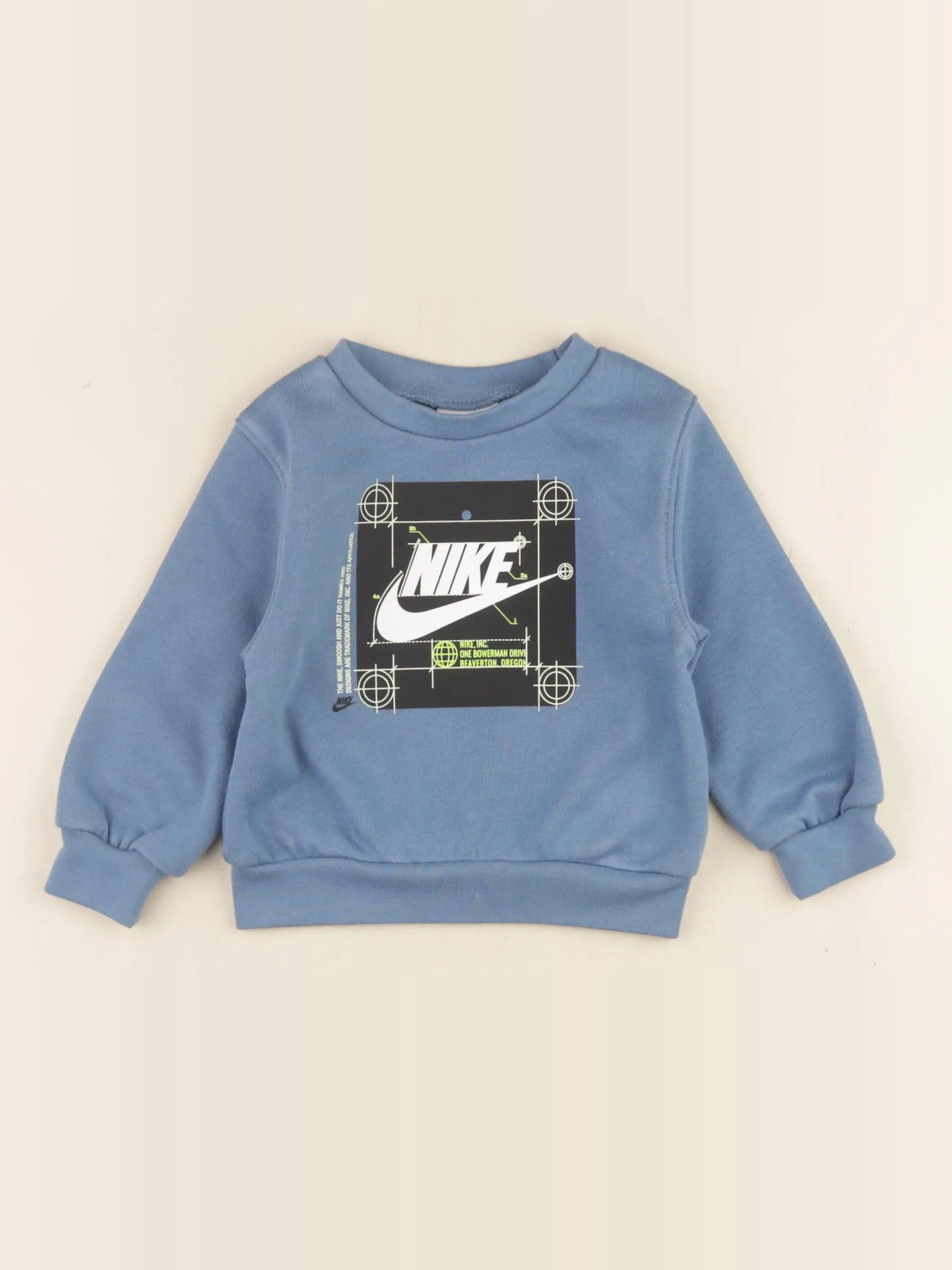 Nike - sweat bleu - 12 mois