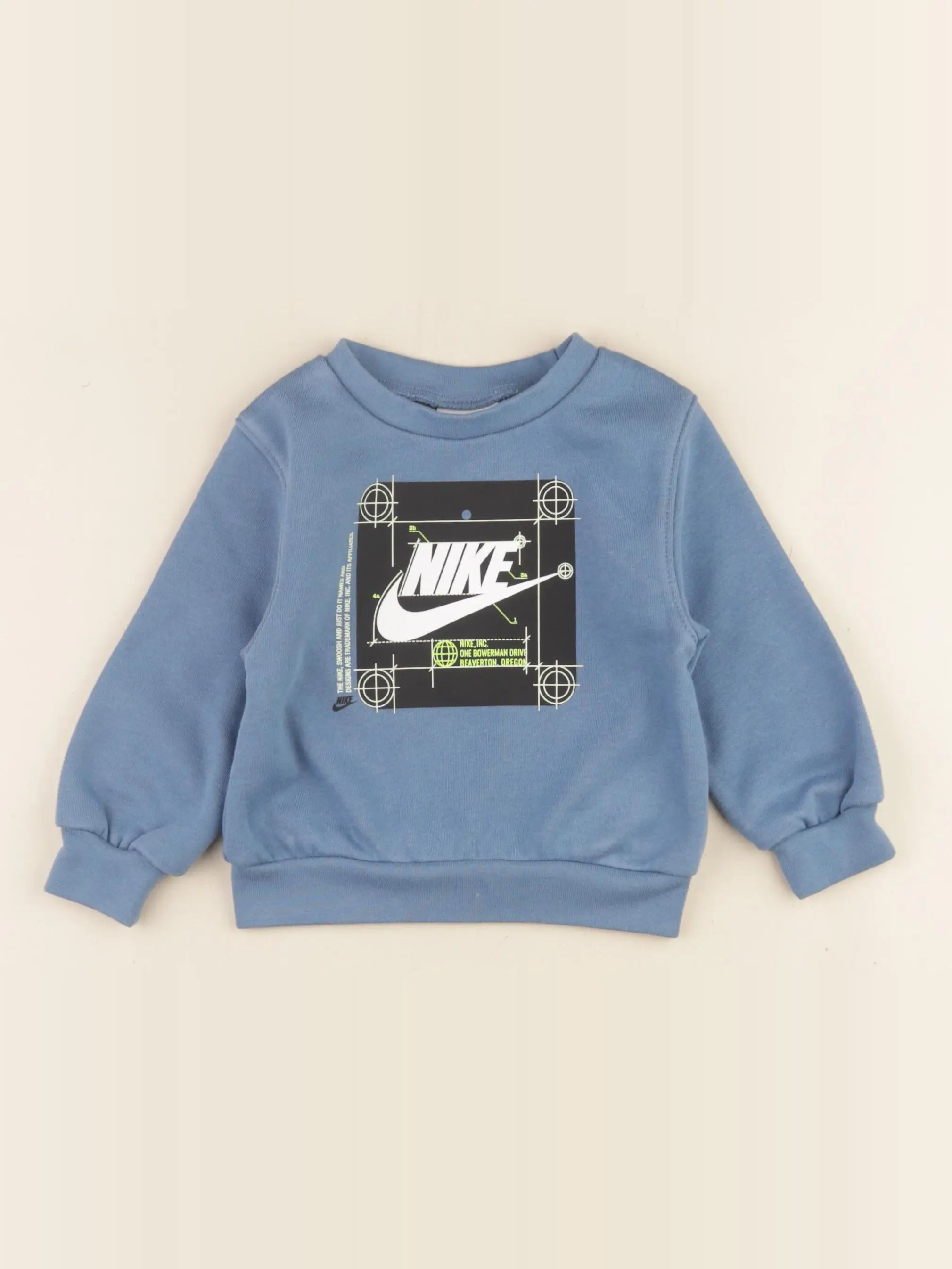 Nike - sweat bleu - 12 mois