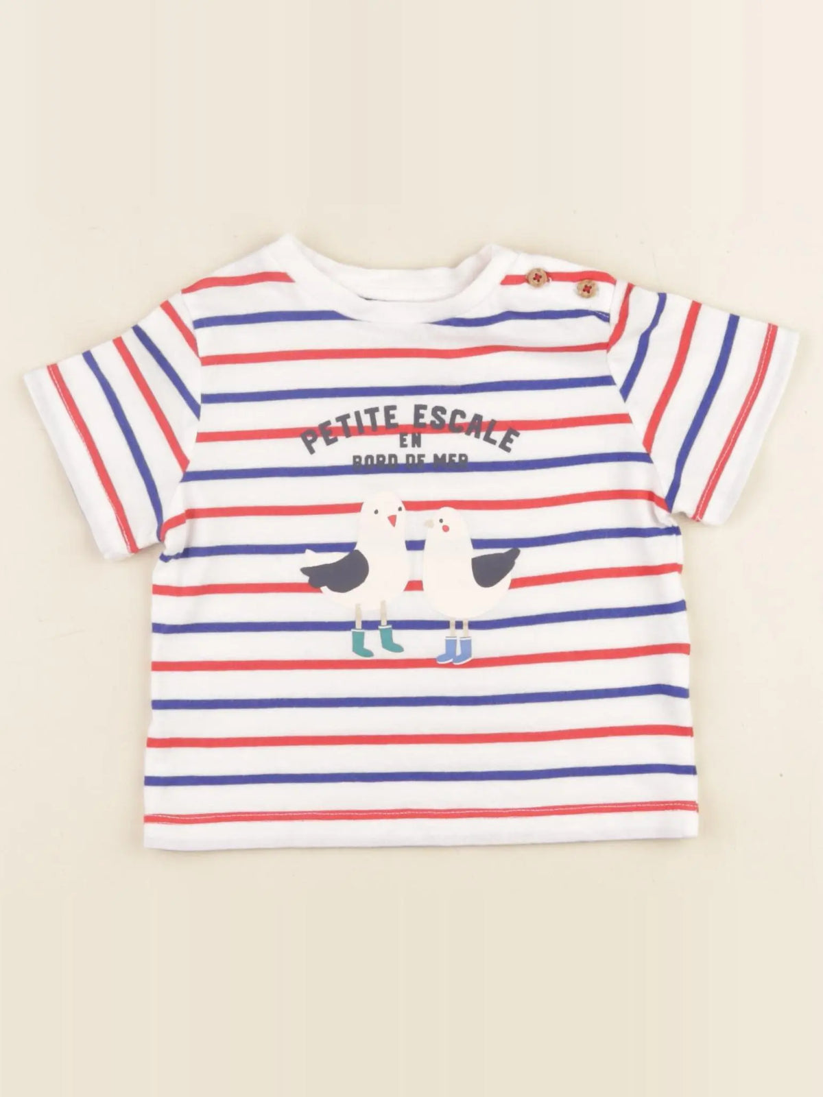 Boutchou - tee-shirt multicolore - 9 mois