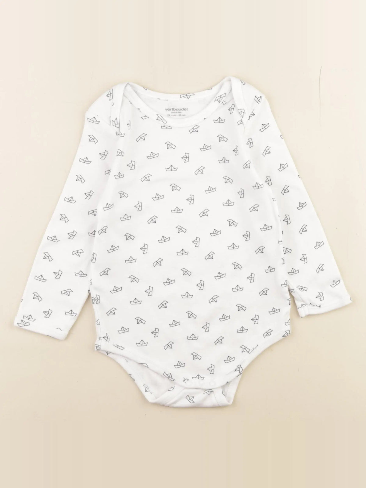 Vertbaudet - body blanc - 24 mois