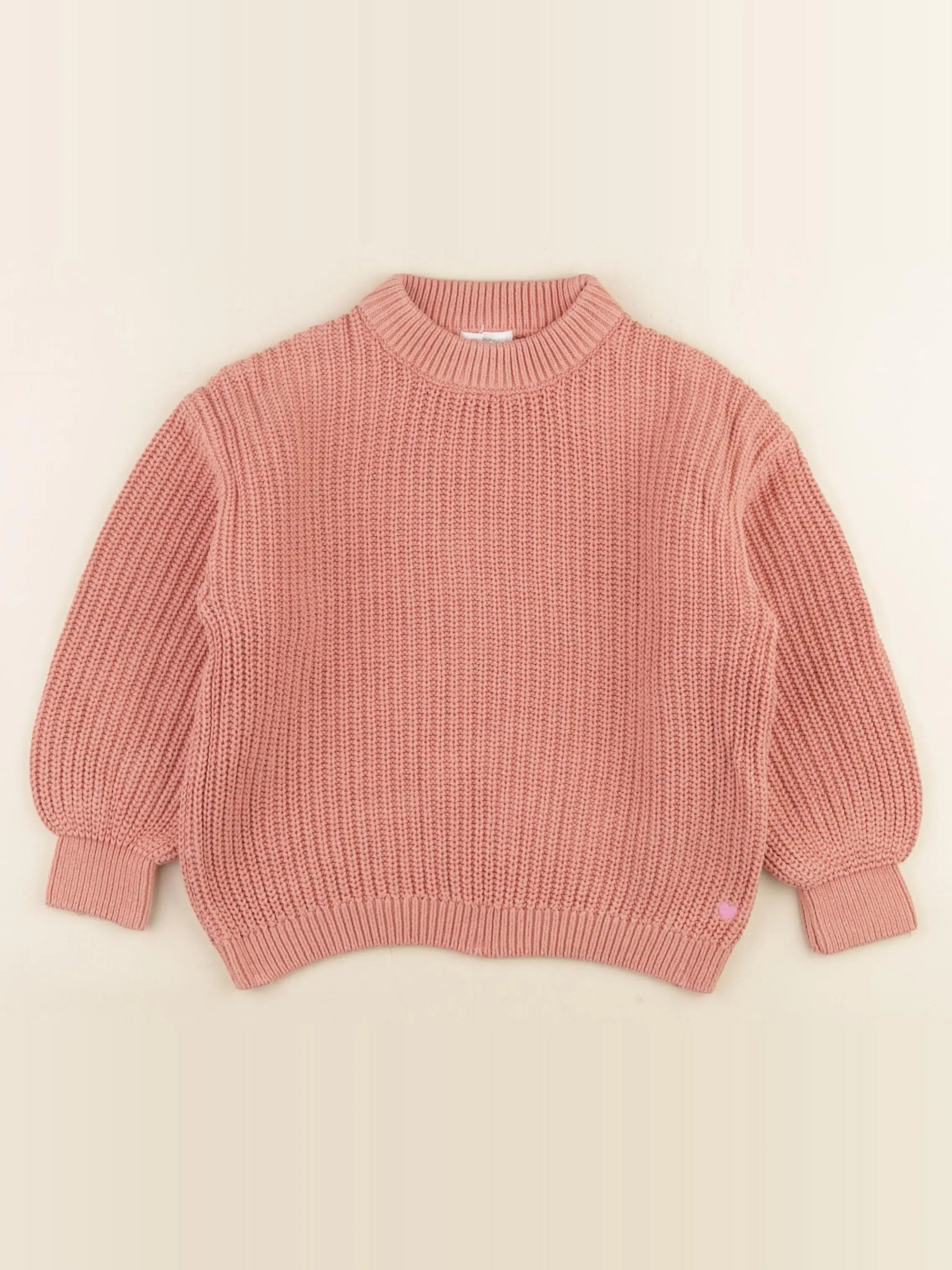 Vertbaudet - pull rose - 6 ans