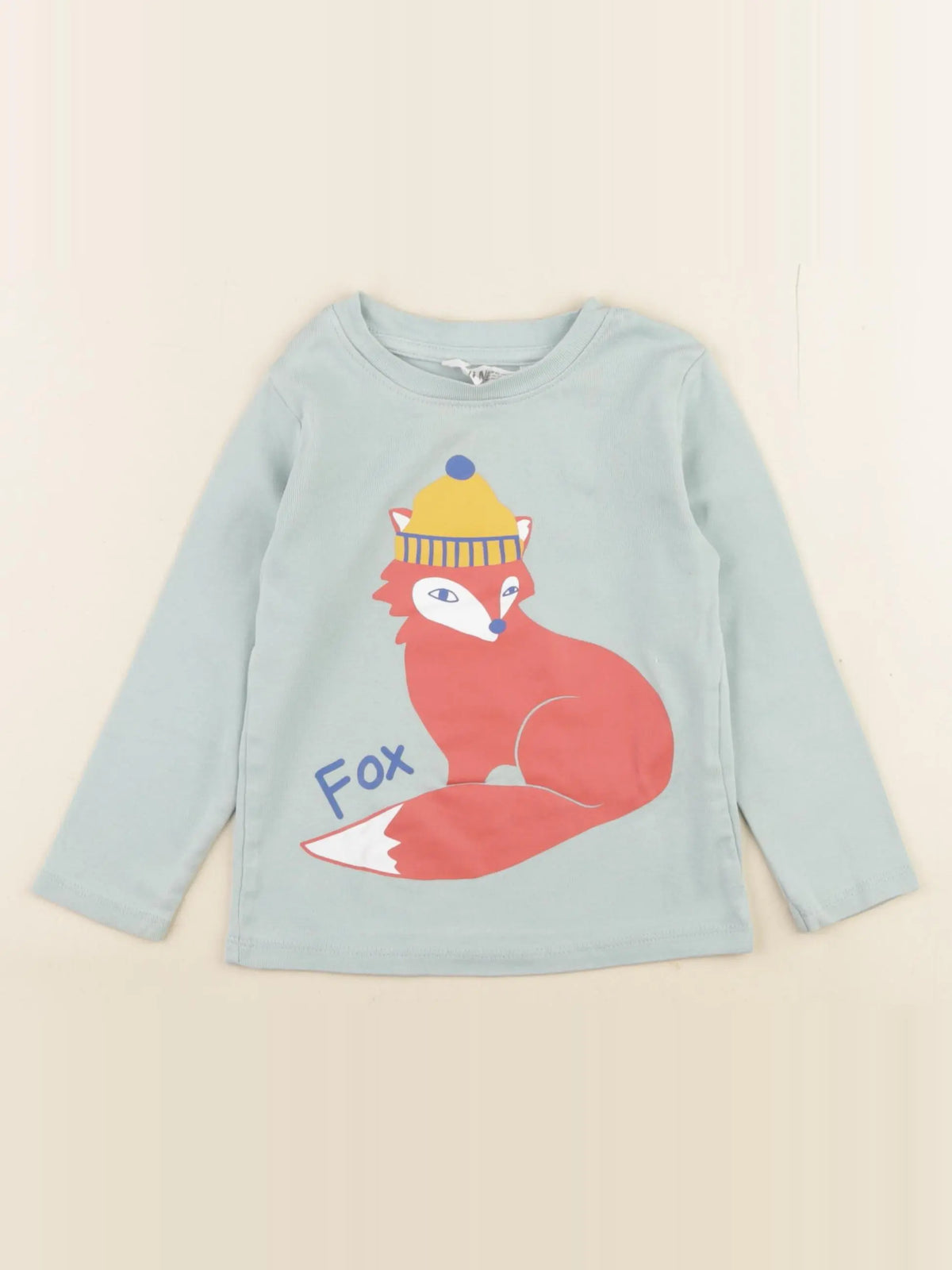 H&M - tee-shirt bleu - 18/24 mois