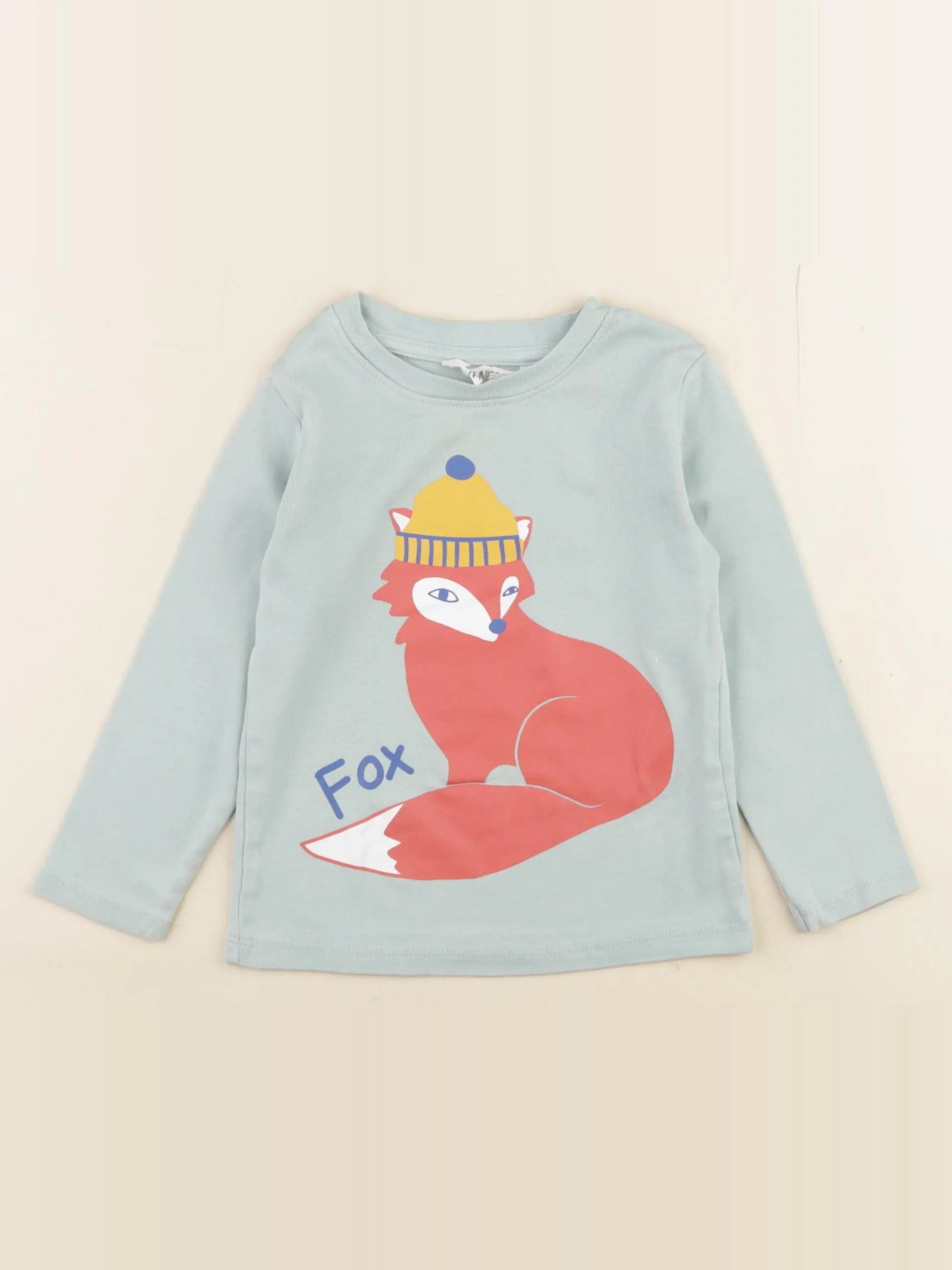 H&M - tee-shirt bleu - 18/24 mois