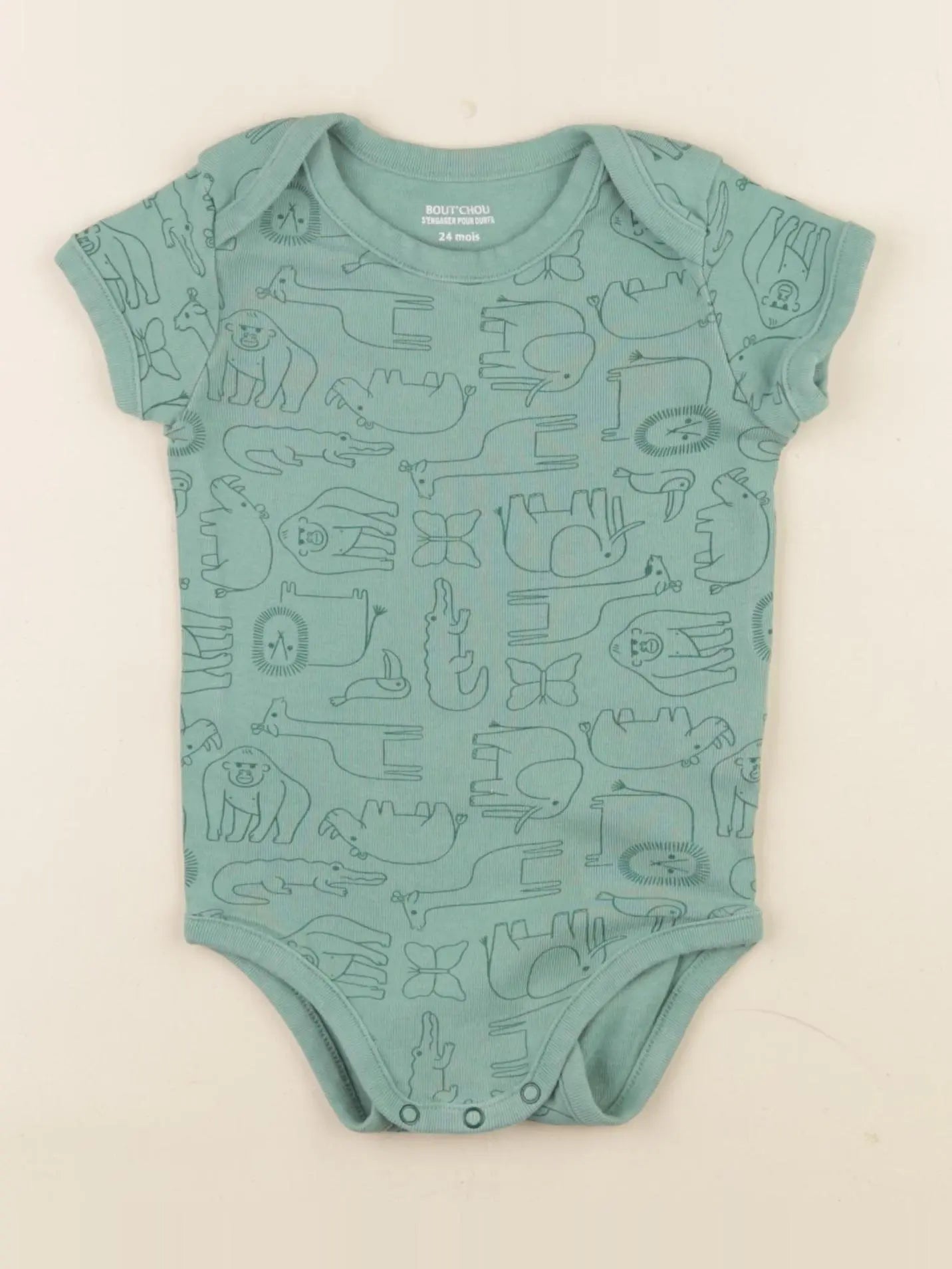 Boutchou - body vert - 24 mois
