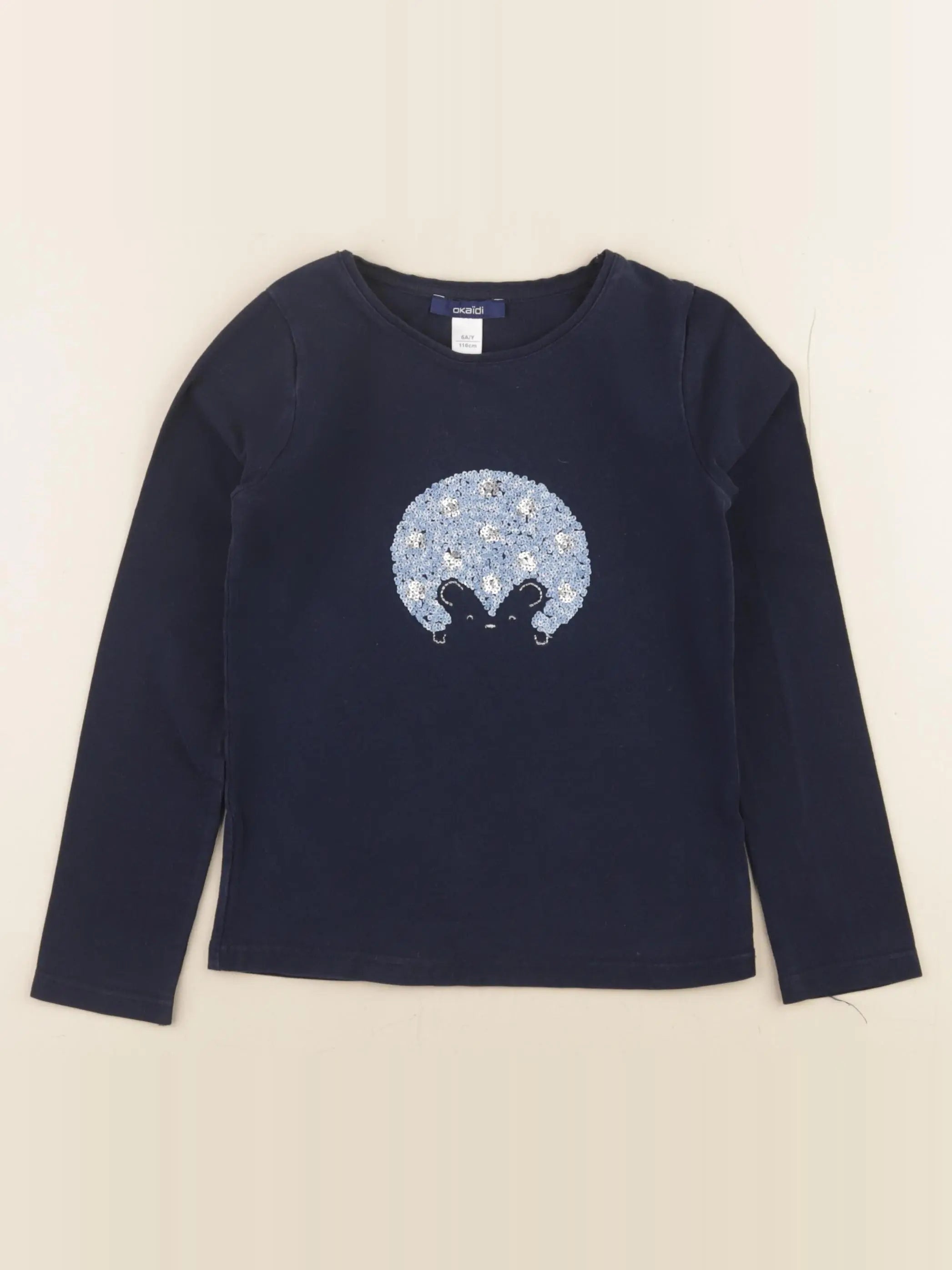 Okaidi - tee-shirt bleu - 6 ans