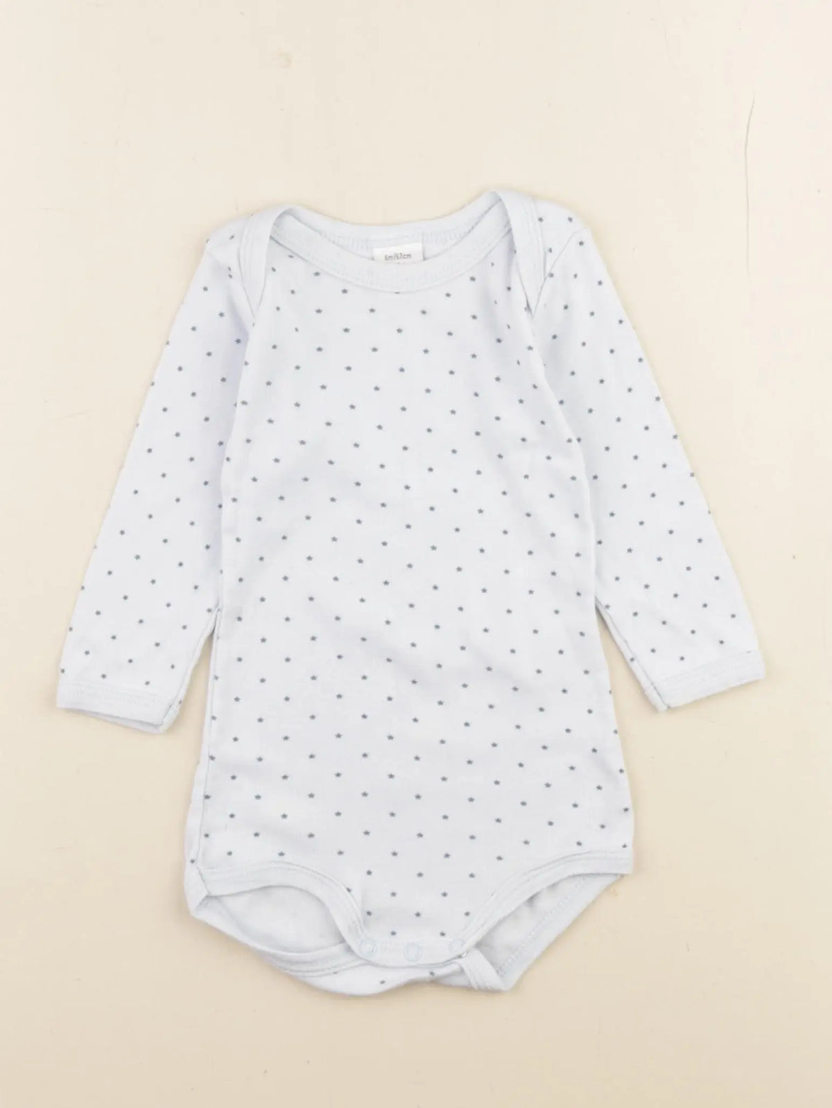 Petit Bateau - body bleu - 6 mois