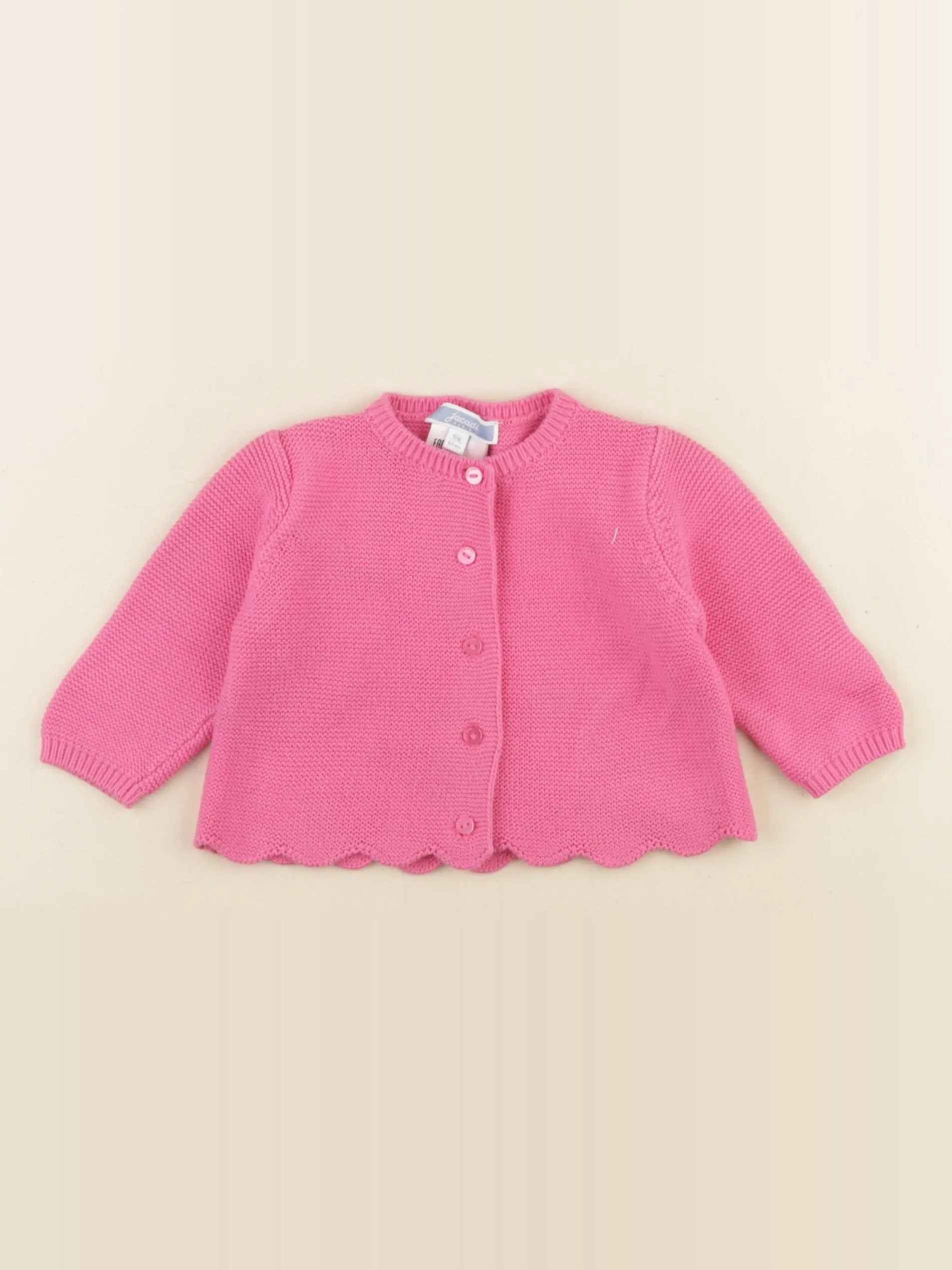 Jacadi - gilet rose - 6 mois