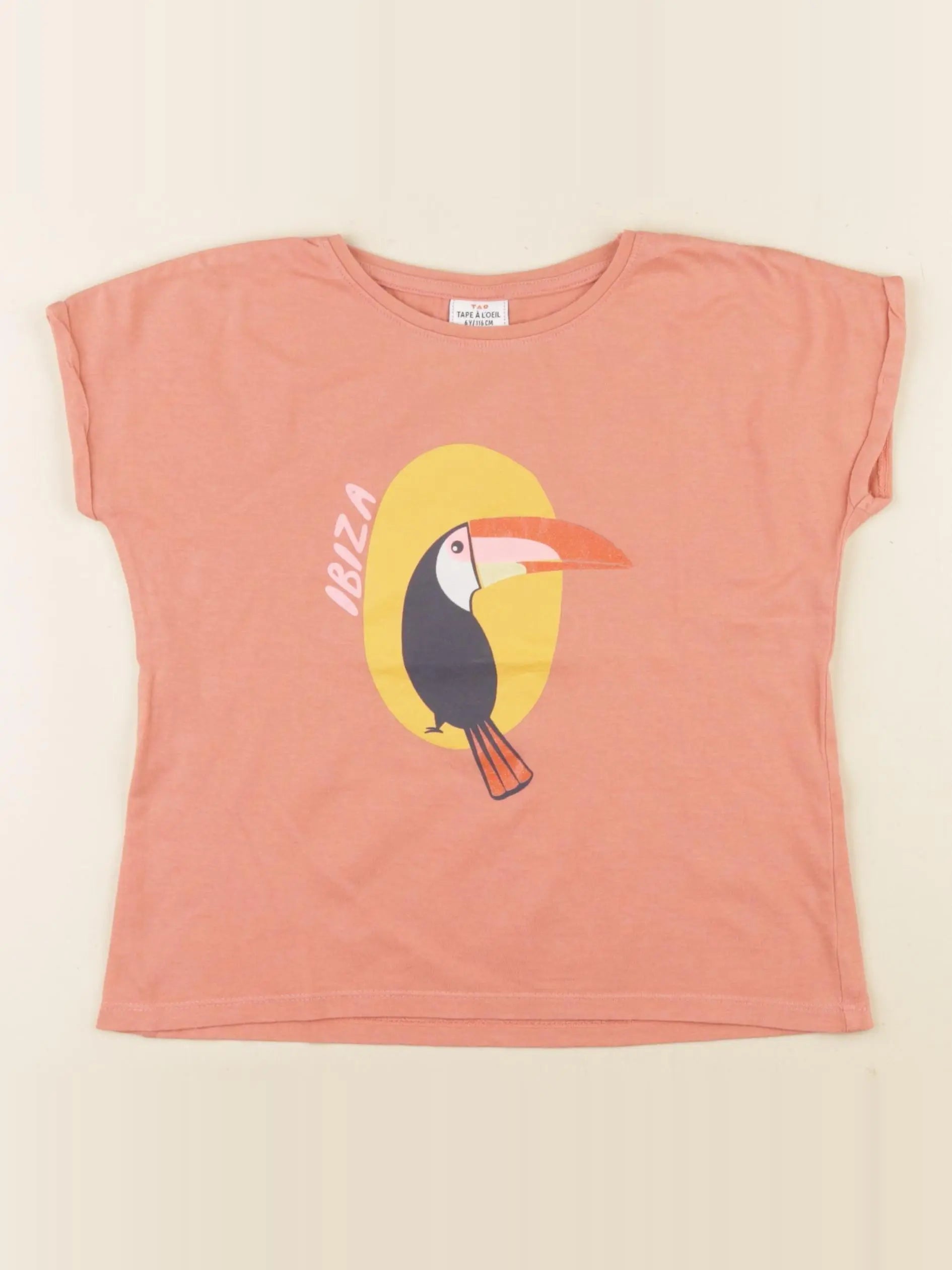Tape à l'oeil - tee-shirt orange - 6 ans