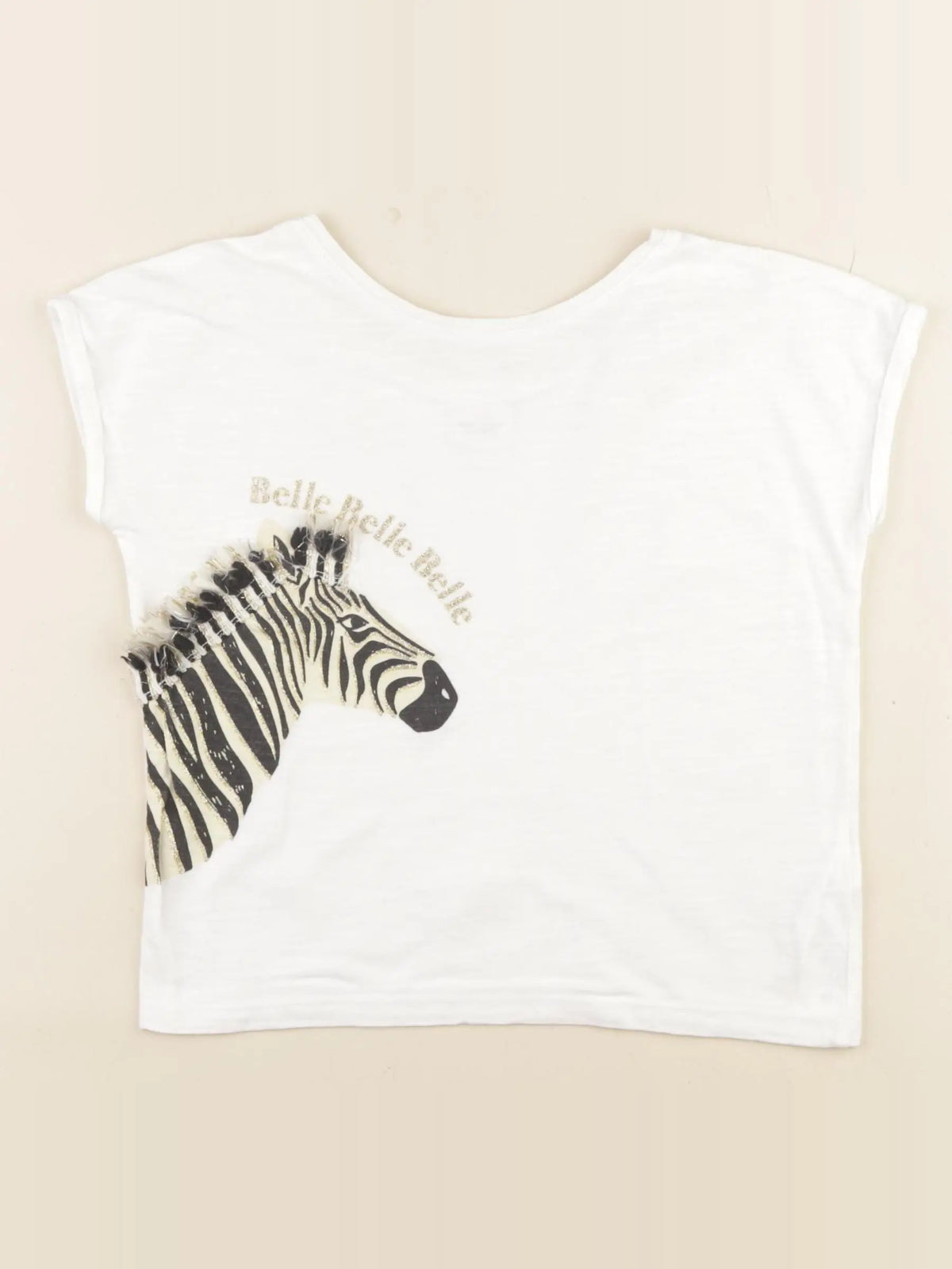 Tape à l'oeil - tee-shirt blanc, or - 5 ans