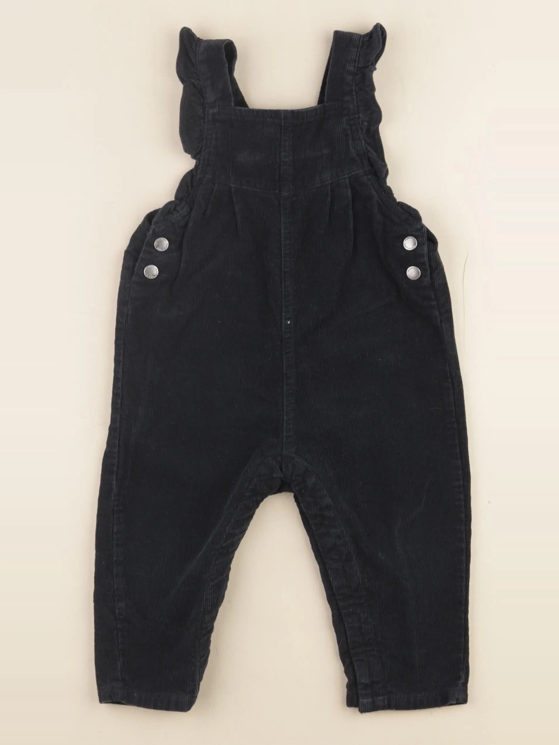 Vertbaudet - salopette noir - 12 mois