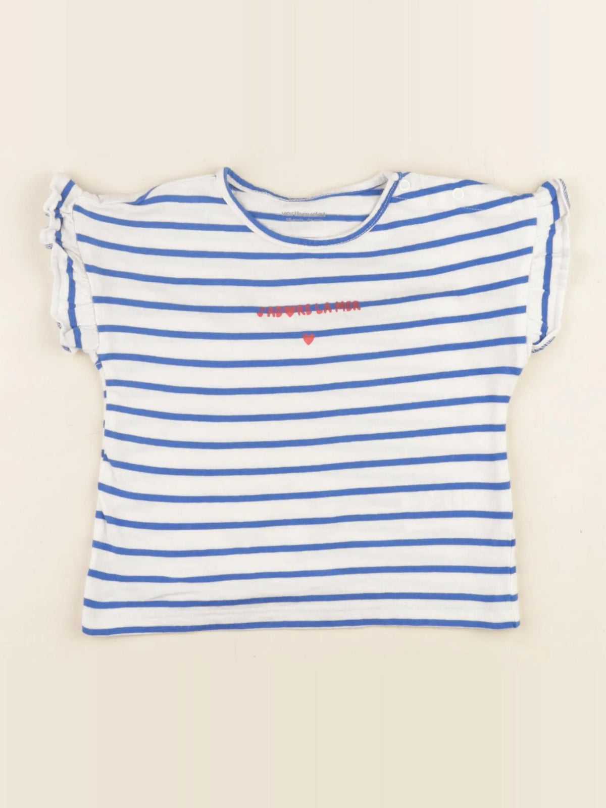 Vertbaudet - tee-shirt bleu - 18 mois