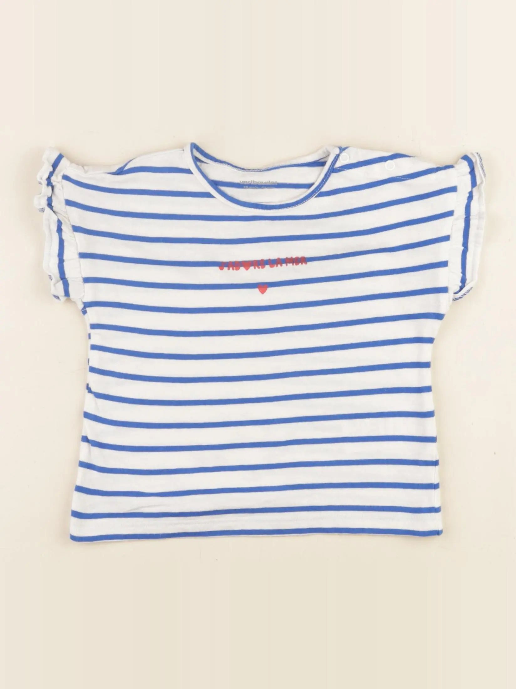 Vertbaudet - tee-shirt bleu - 18 mois