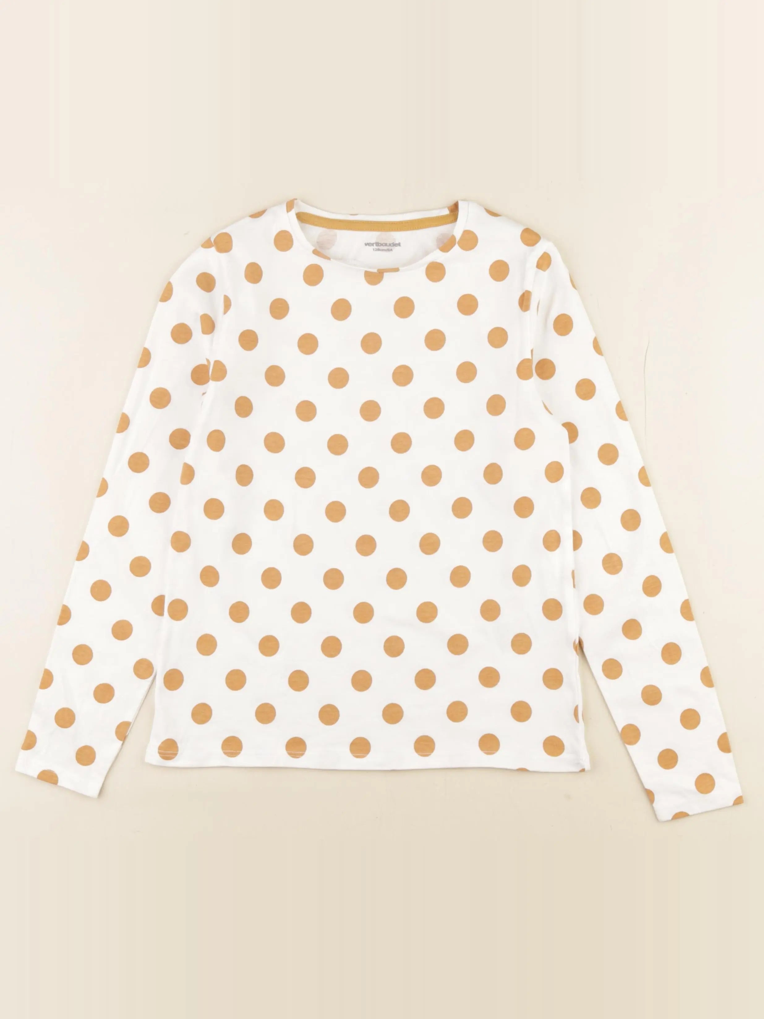 Vertbaudet - tee-shirt marron - 8 ans