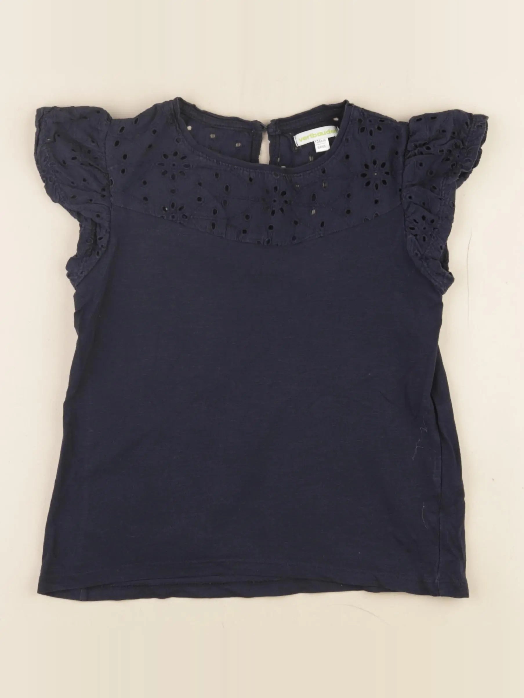 Vertbaudet - tee-shirt bleu - 8 ans