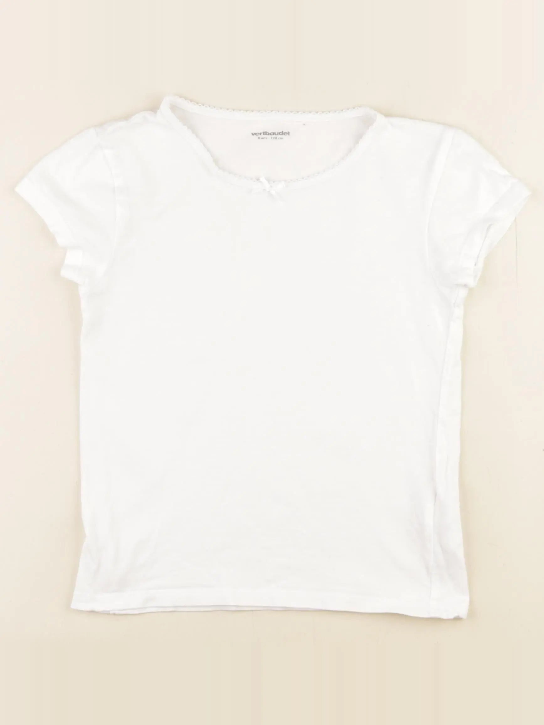 Vertbaudet - maillot de corps blanc - 8 ans