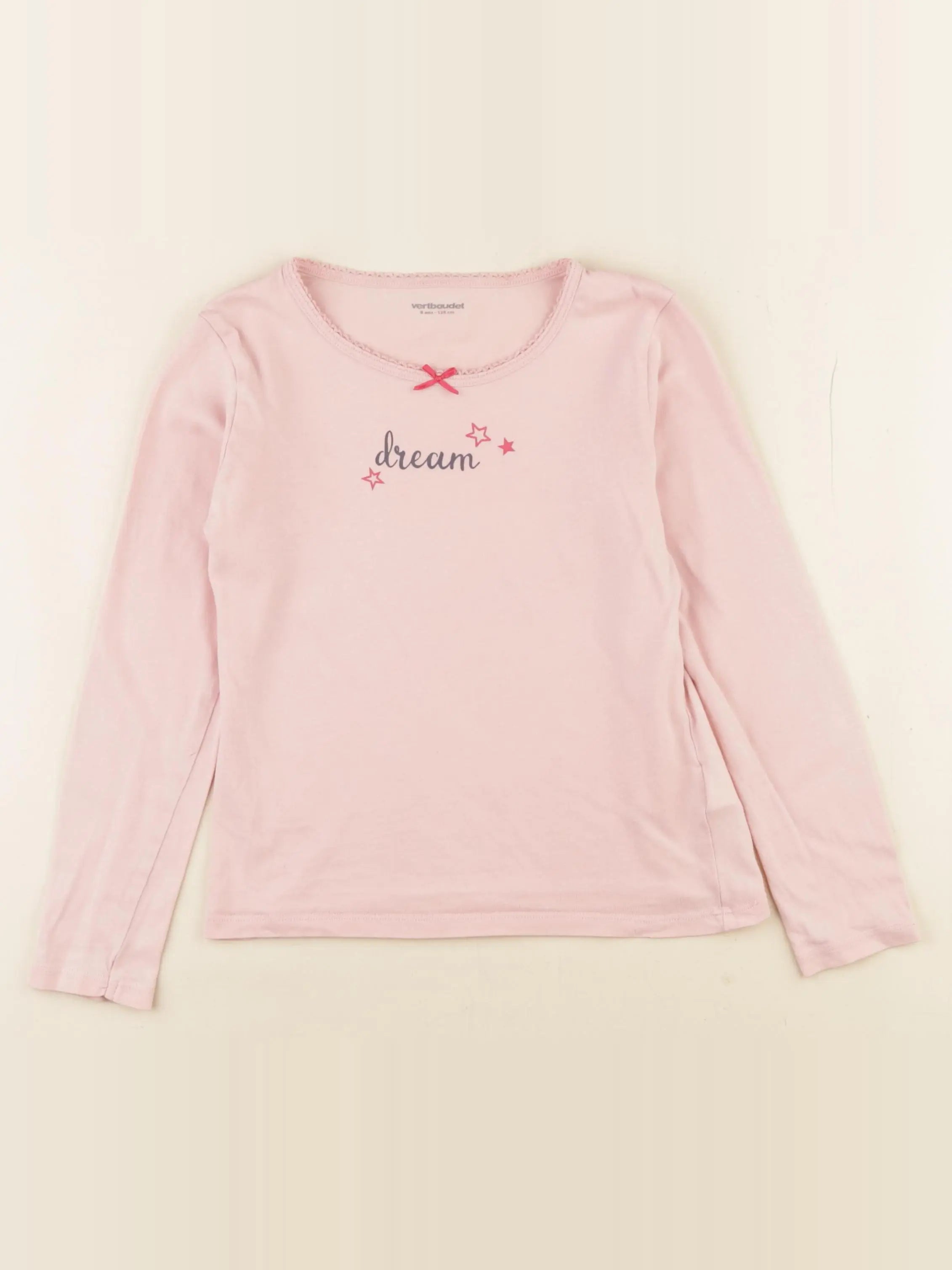 Vertbaudet - maillot de corps rose - 8 ans