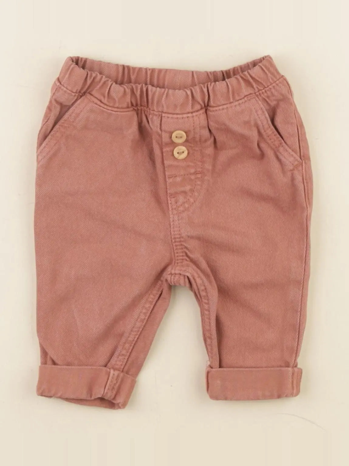 H&M - jean marron - 1/2 mois