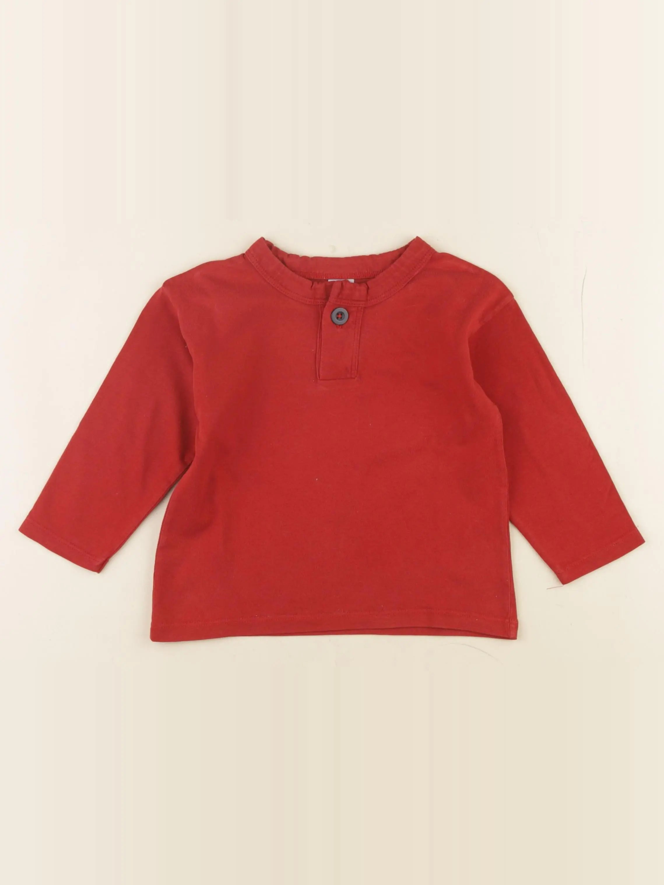 Petit Bateau - tee-shirt rouge - 24 mois
