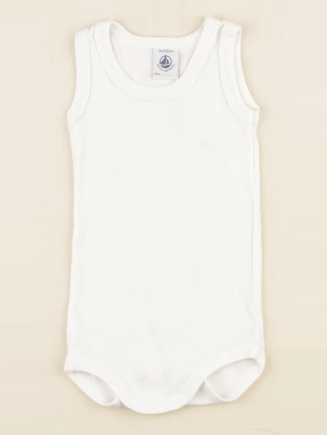Petit Bateau - body blanc - 3 mois