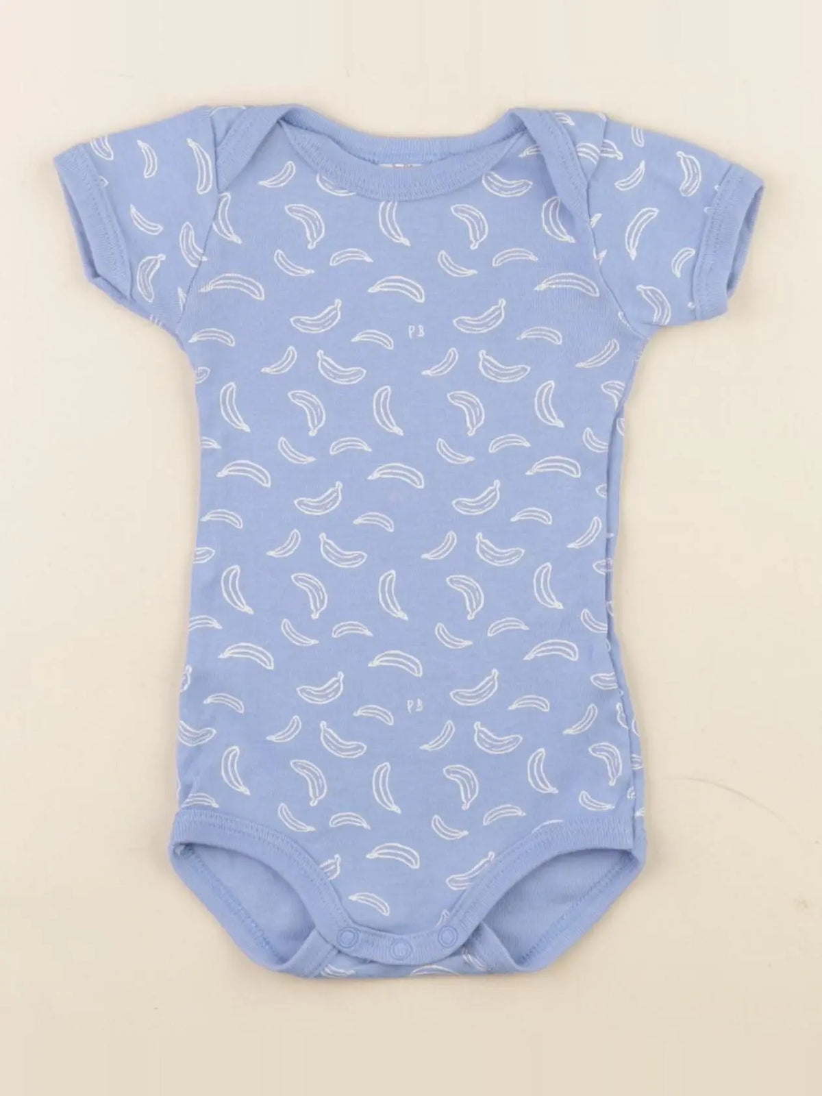 Petit Bateau - body bleu - 3 mois