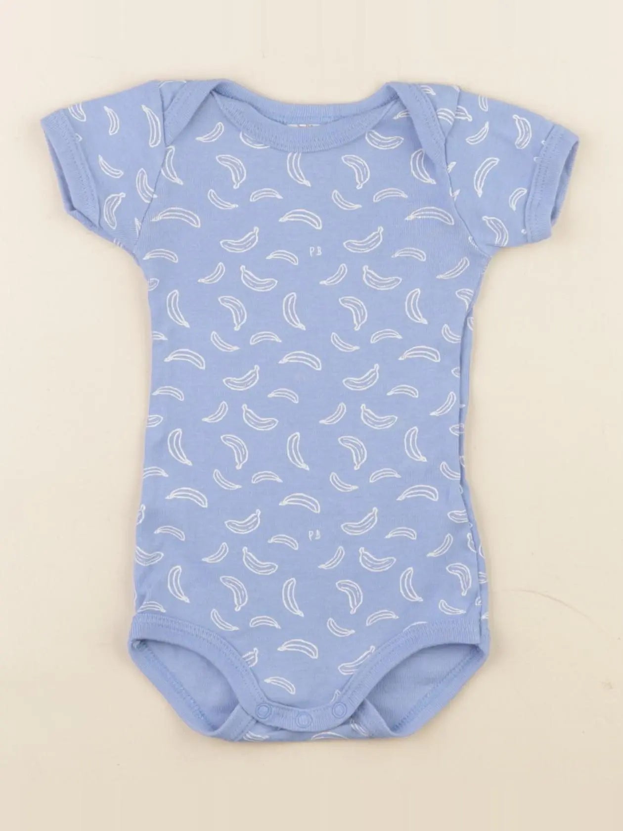 Petit Bateau - body bleu - 3 mois