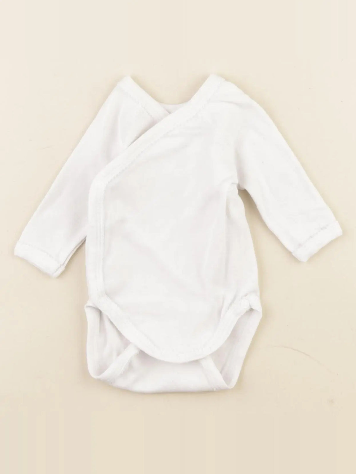 Petit Bateau - body blanc - 0 mois