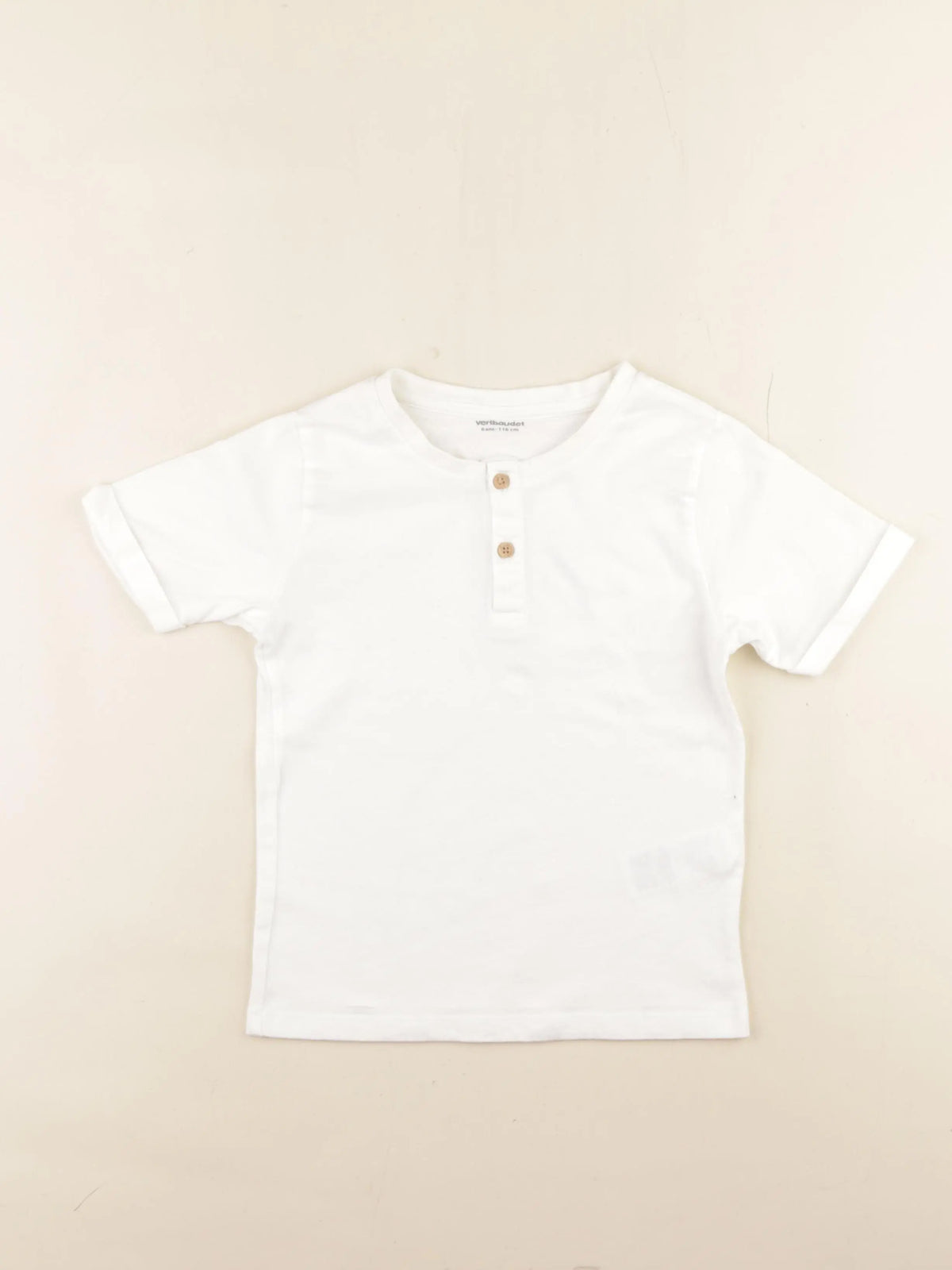 Vertbaudet - tee-shirt blanc - 6 ans