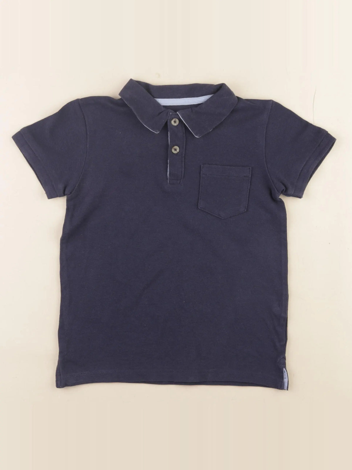 Vertbaudet - polo bleu - 5 ans