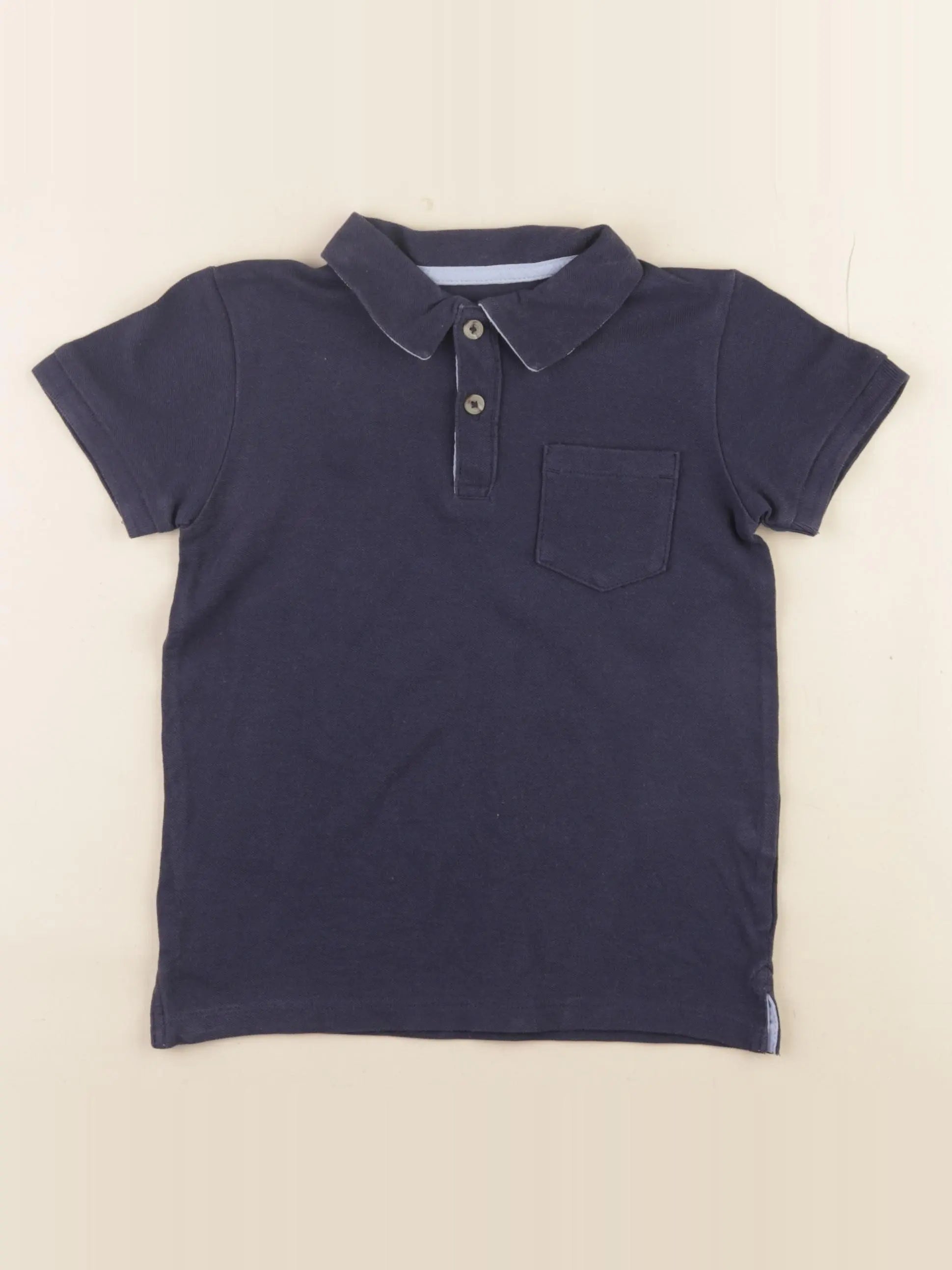 Vertbaudet - polo bleu - 5 ans