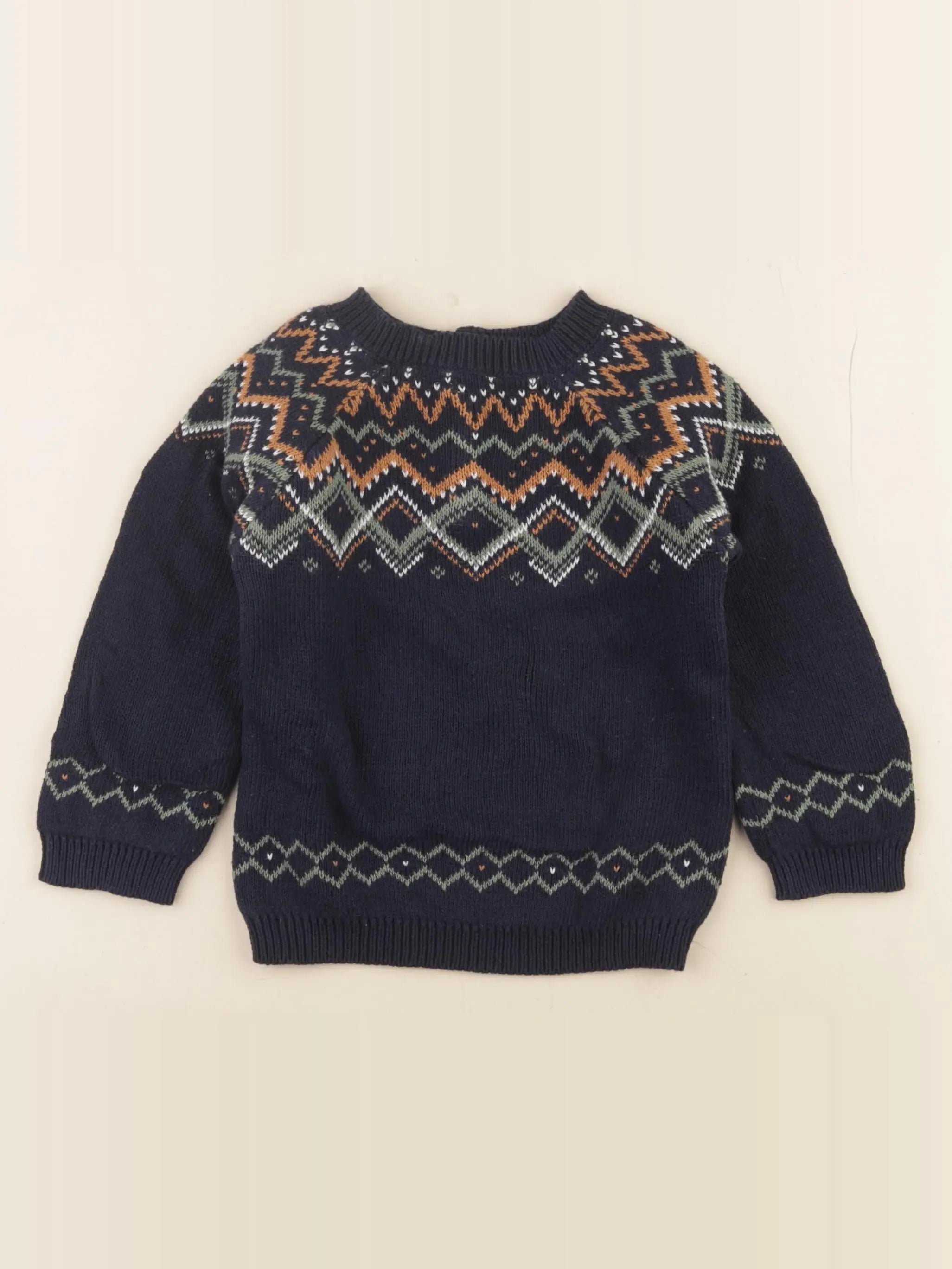 Vertbaudet - pull bleu - 3 ans