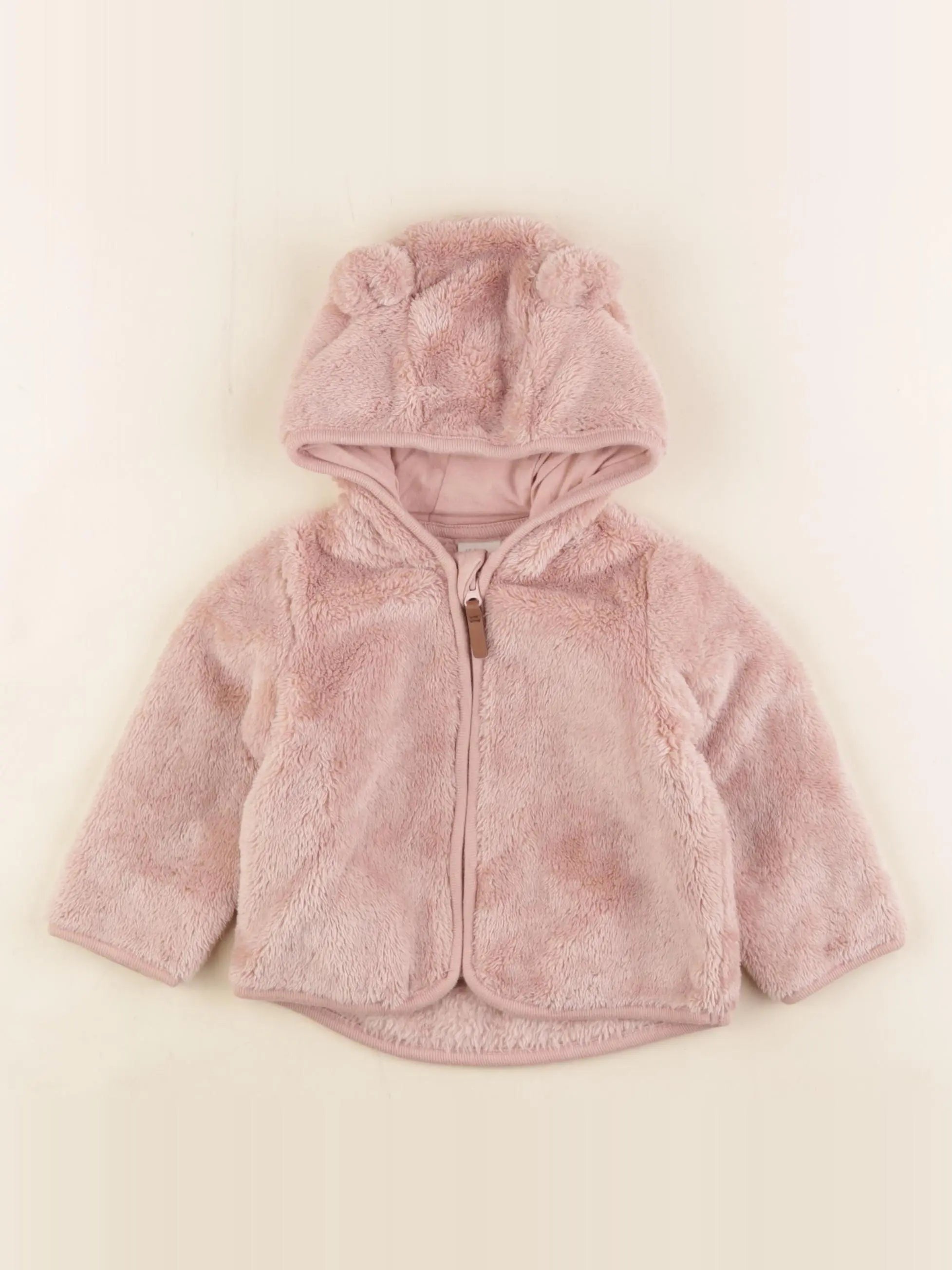 H&M - polaire rose - 2/4 mois