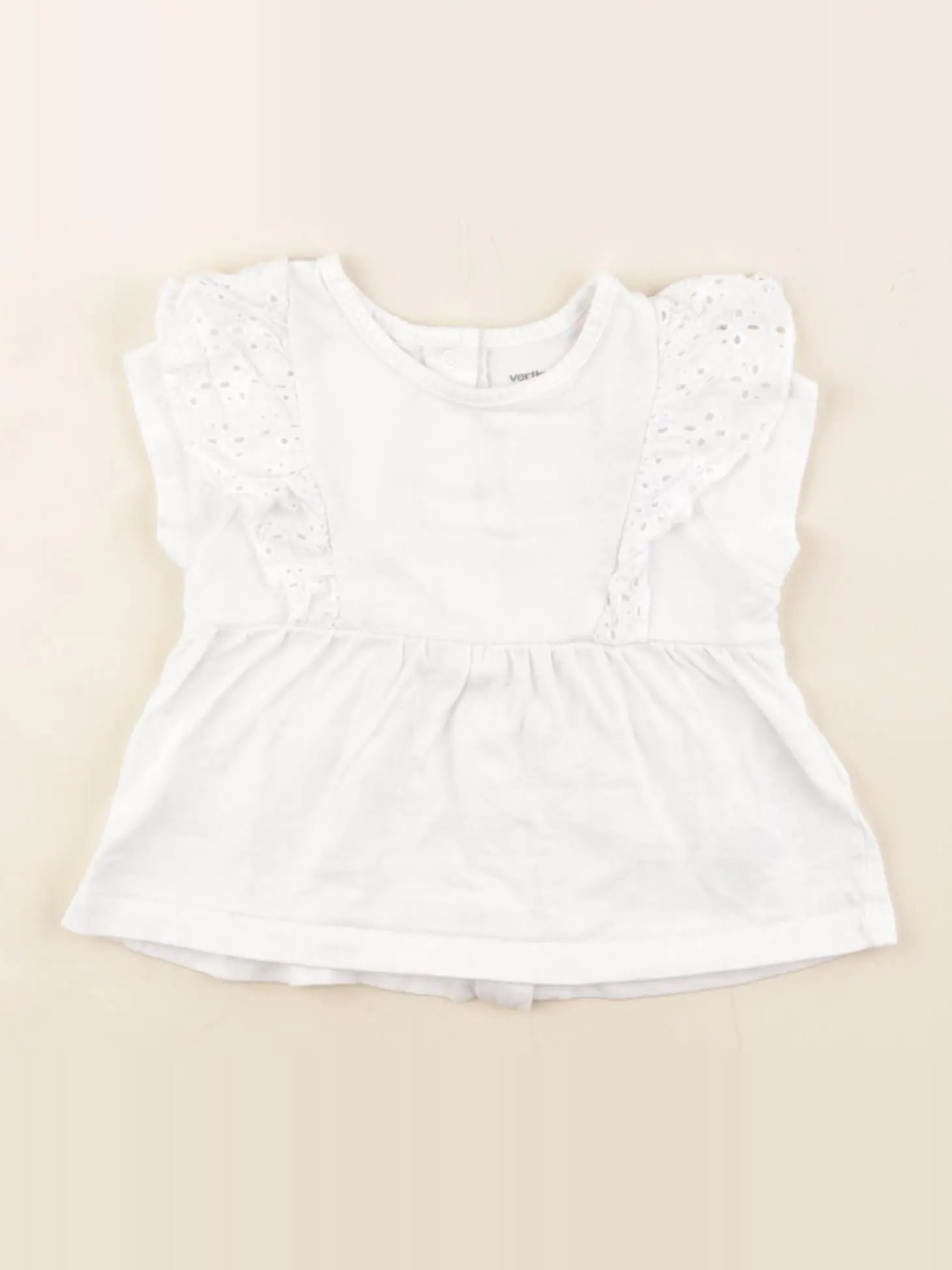 Vertbaudet - tee-shirt blanc - 6 mois