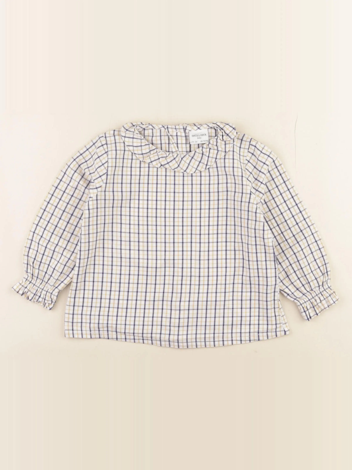 Neck & Neck - blouse bleu, beige - 2/3 ans