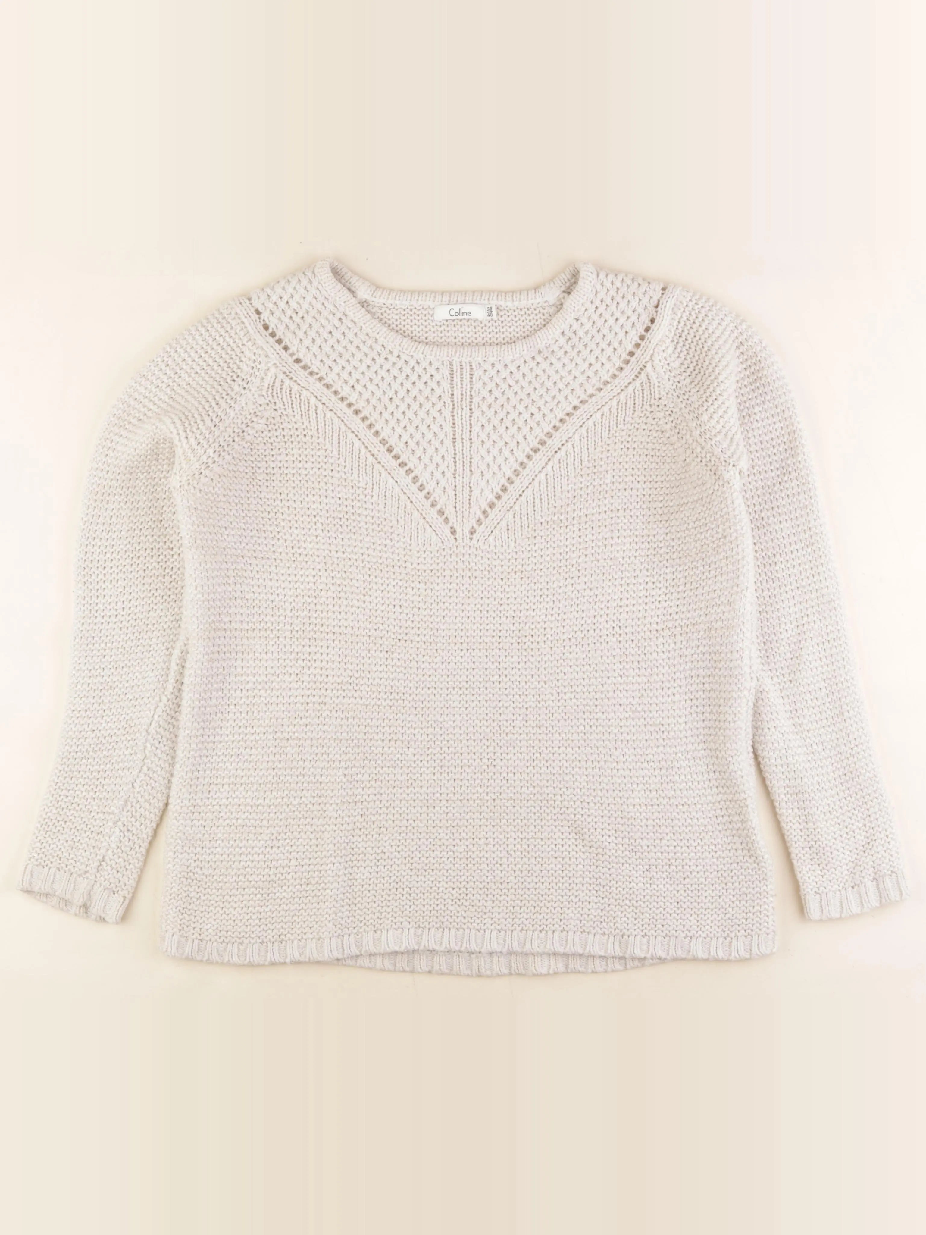 Vertbaudet - pull grossesse beige, or - 38 à 40