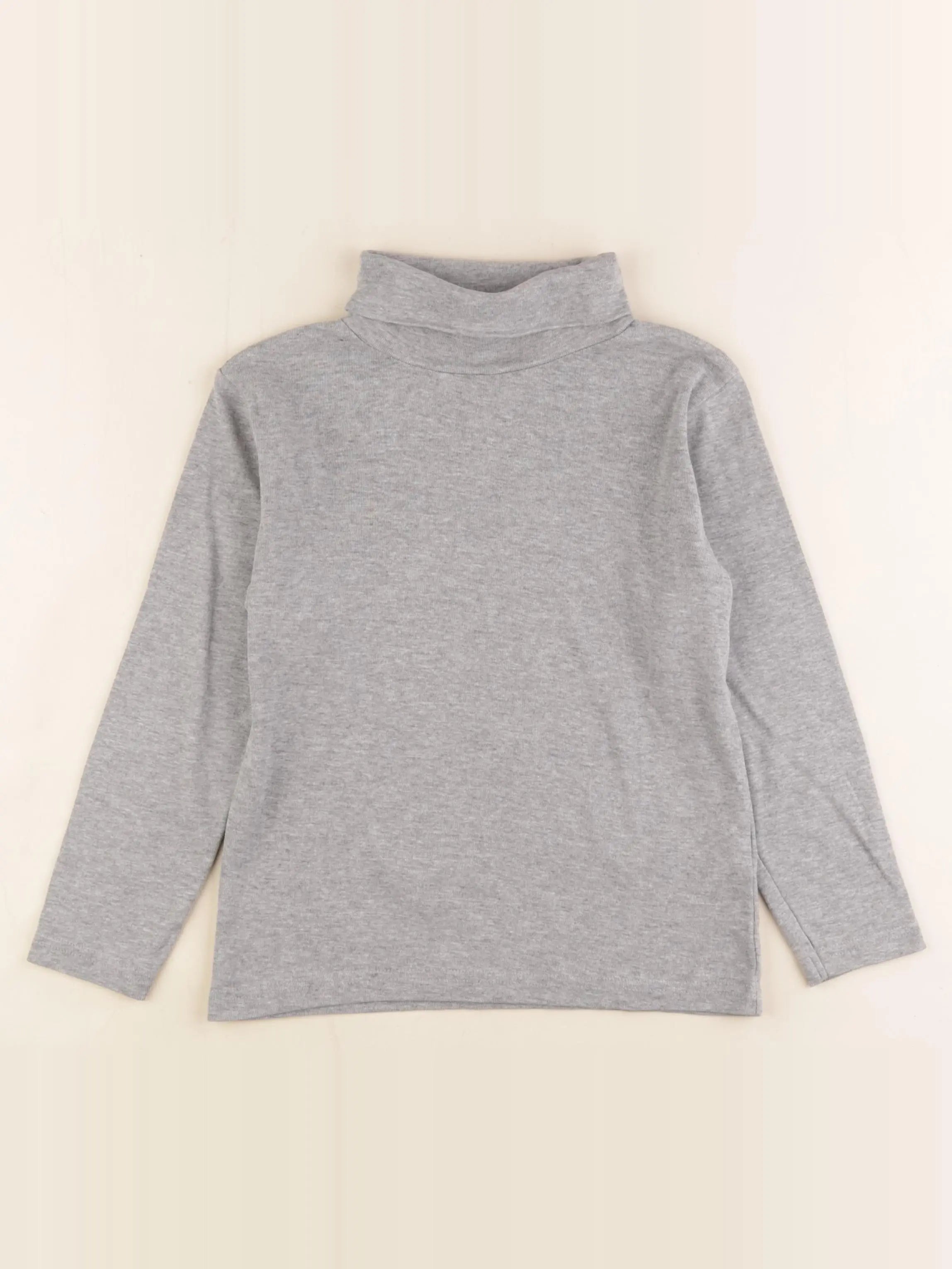 Vertbaudet - sous-pull gris - 8 ans