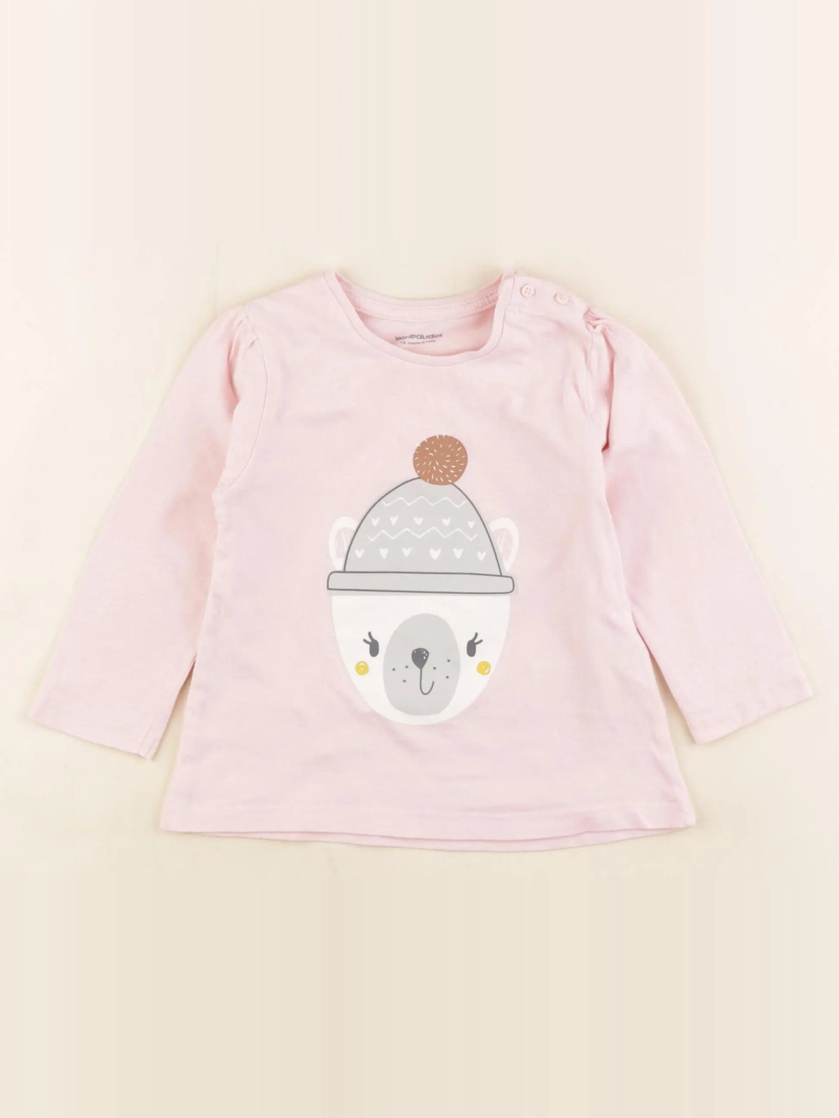 Vertbaudet - tee-shirt rose - 18 mois