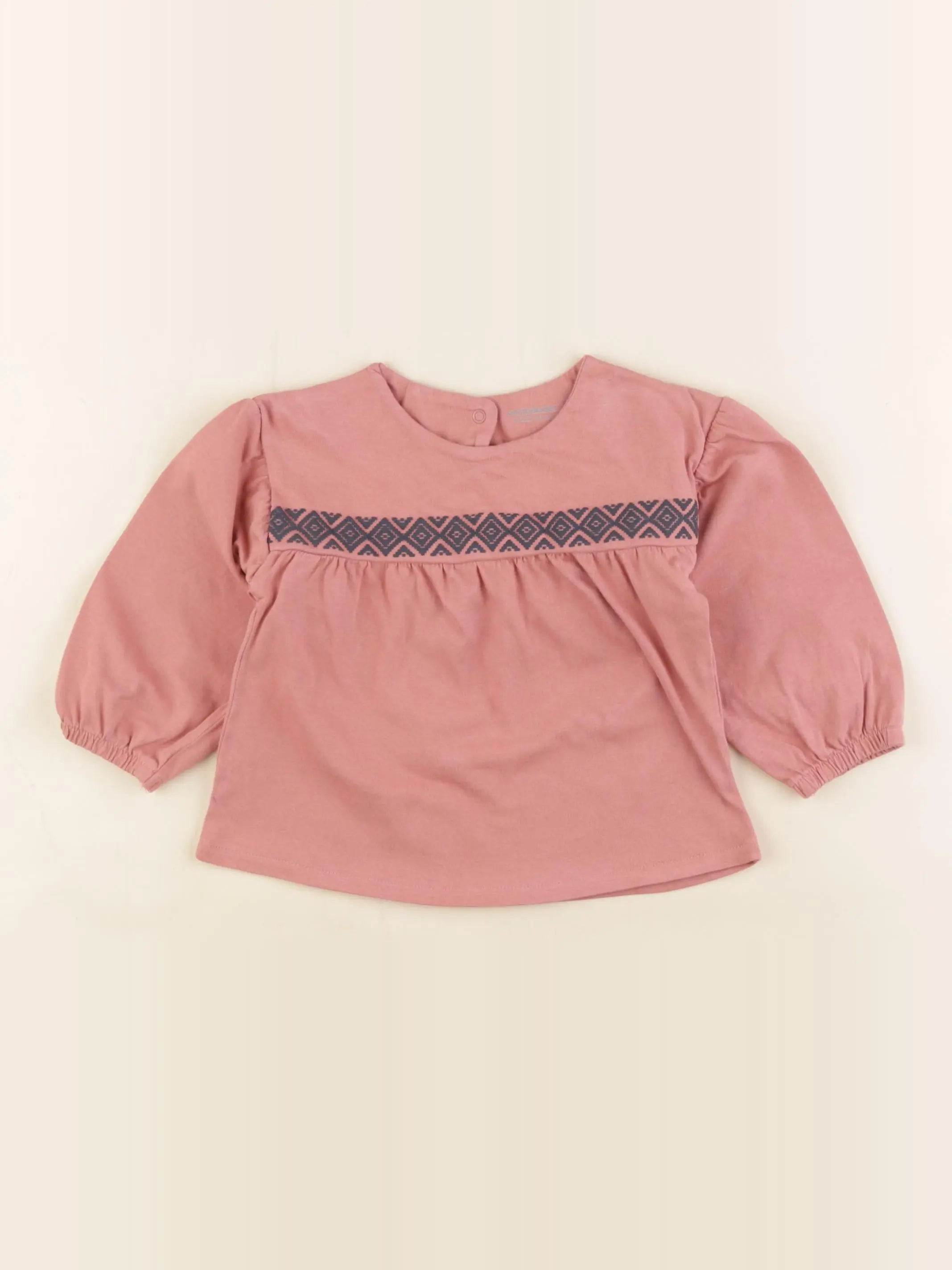 Vertbaudet - tee-shirt rose - 18 mois