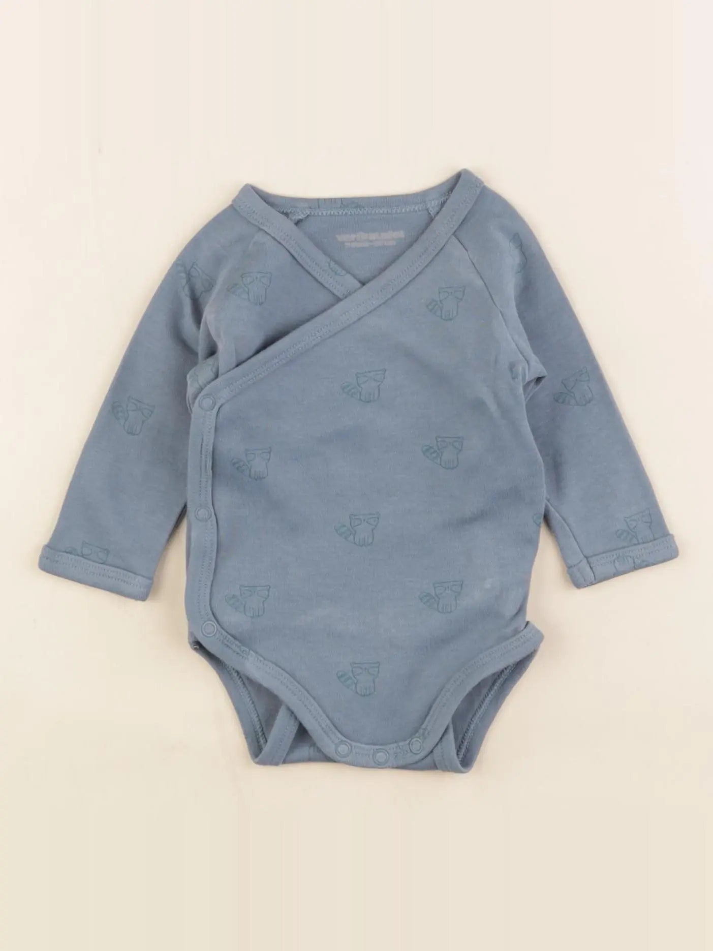 Vertbaudet - body bleu - 3 mois