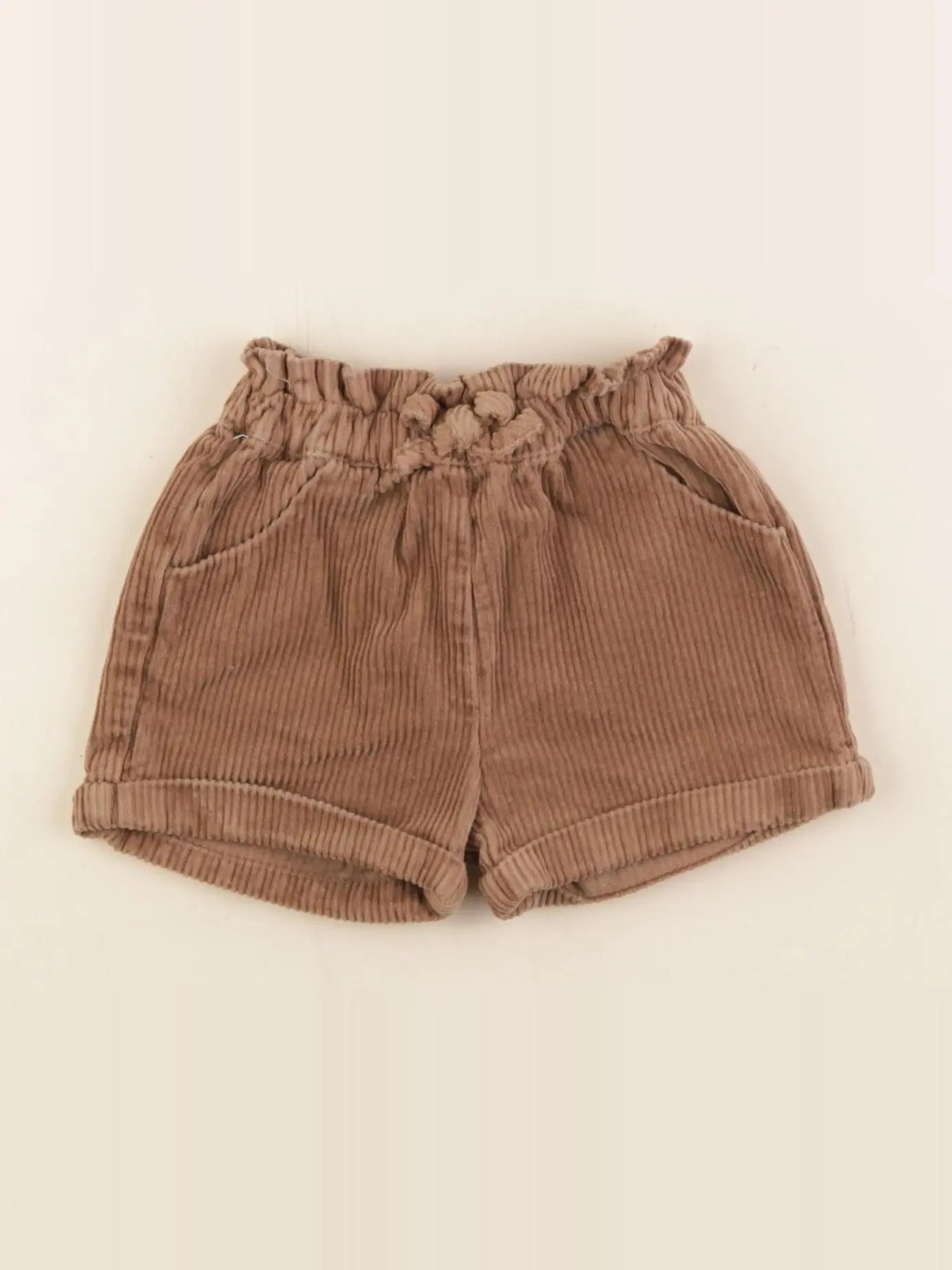 Vertbaudet - short marron - 6 mois