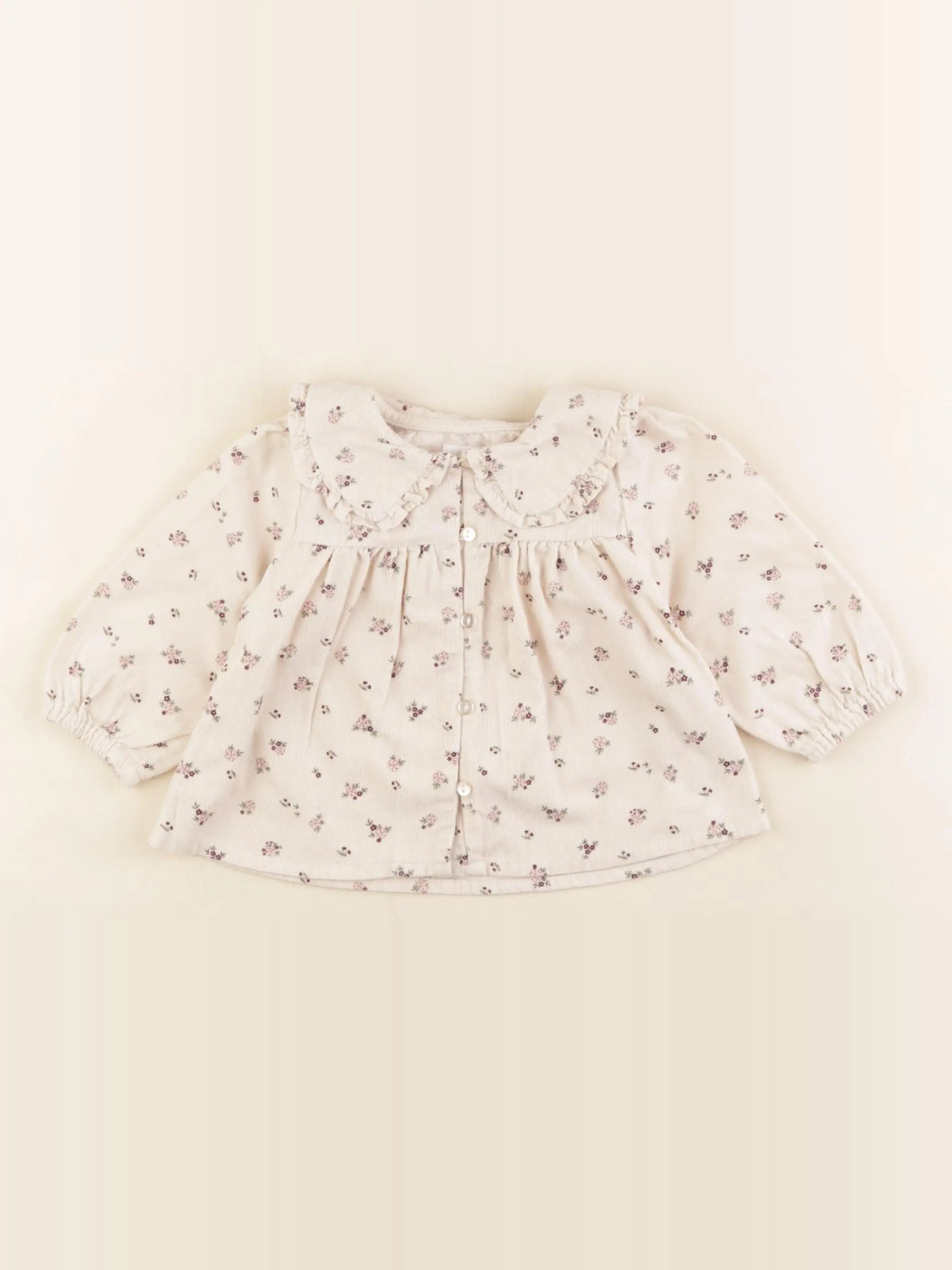 Vertbaudet - blouse beige - 6 mois