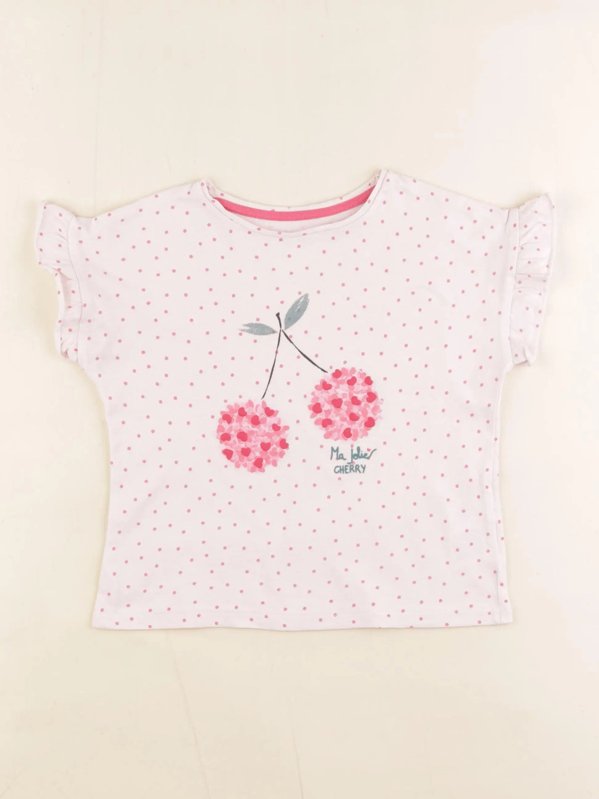 Vertbaudet - tee-shirt rose - 5 ans